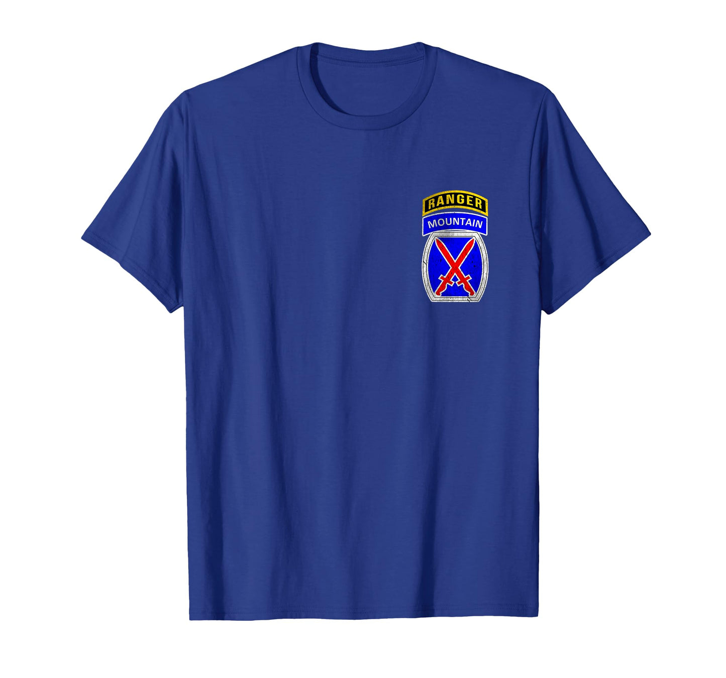 10th Mountain Division Ranger Tab Logo Military Veterans Day T-Shirt