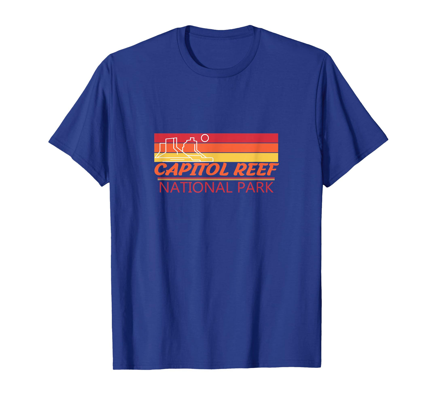 Cool Retro Capital Reef National Park T-Shirt