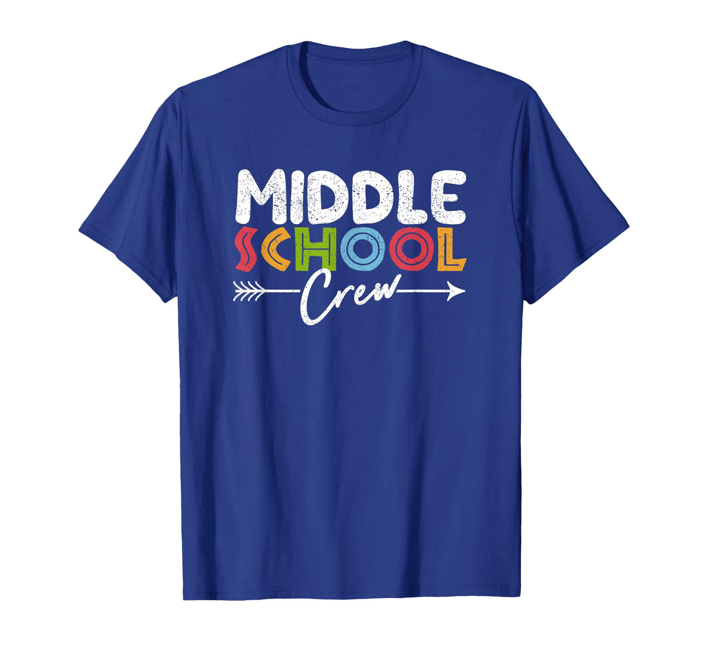 Middle School Crew Retro Funny Teacher Student Vintage T-Shirt