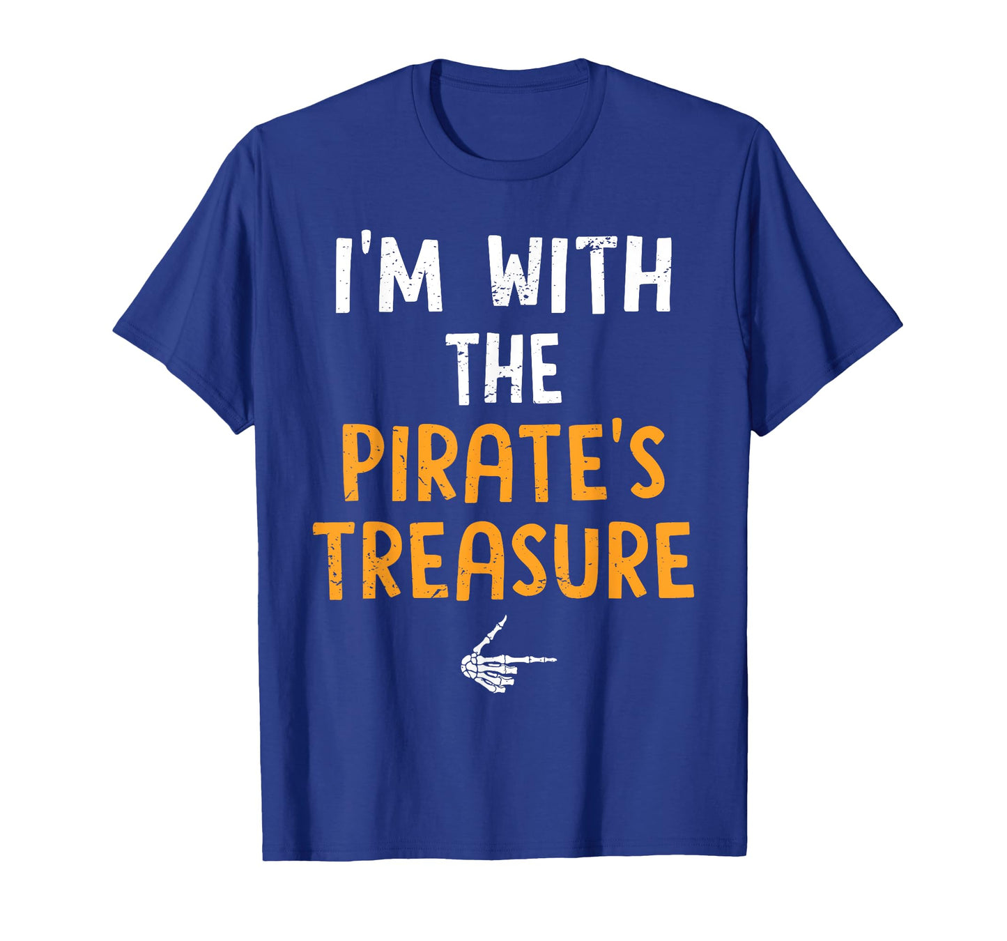 I'm with The Pirate's Treasure Costume Halloween Couple T-Shirt