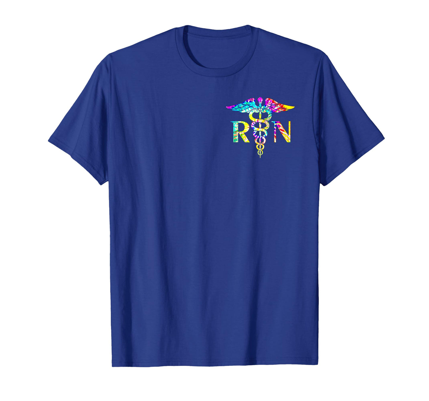Lovely RN Registered Nurse Tie Dye Nursing Nurse Logo T-Shirt