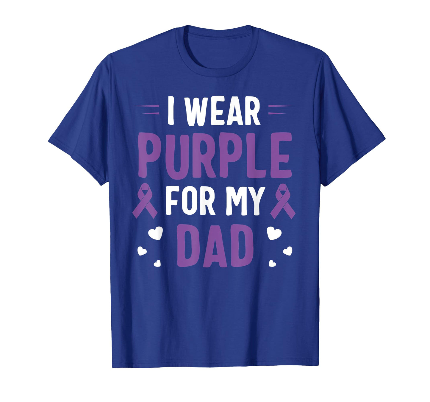I Wear Purple For My Dad Pancreatic Cancer Awareness T-Shirt