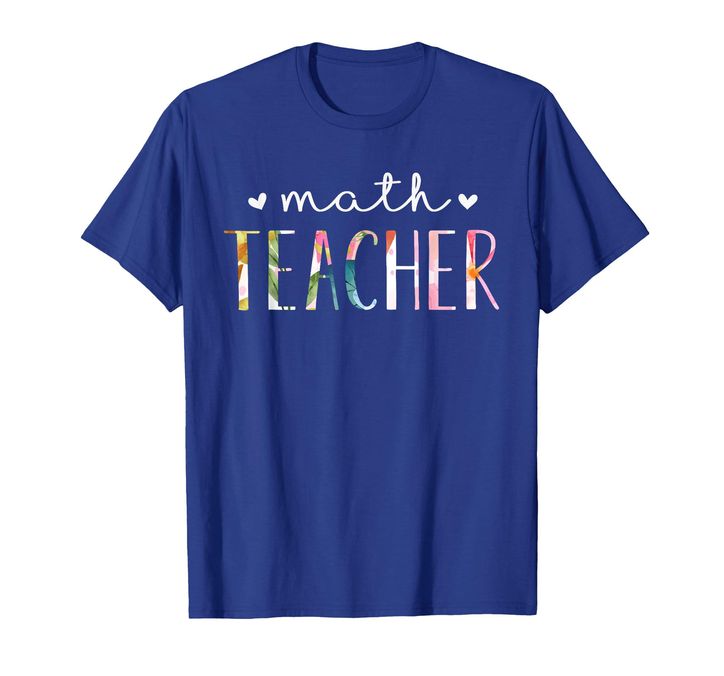 Math Teacher Cute Floral Design T-Shirt