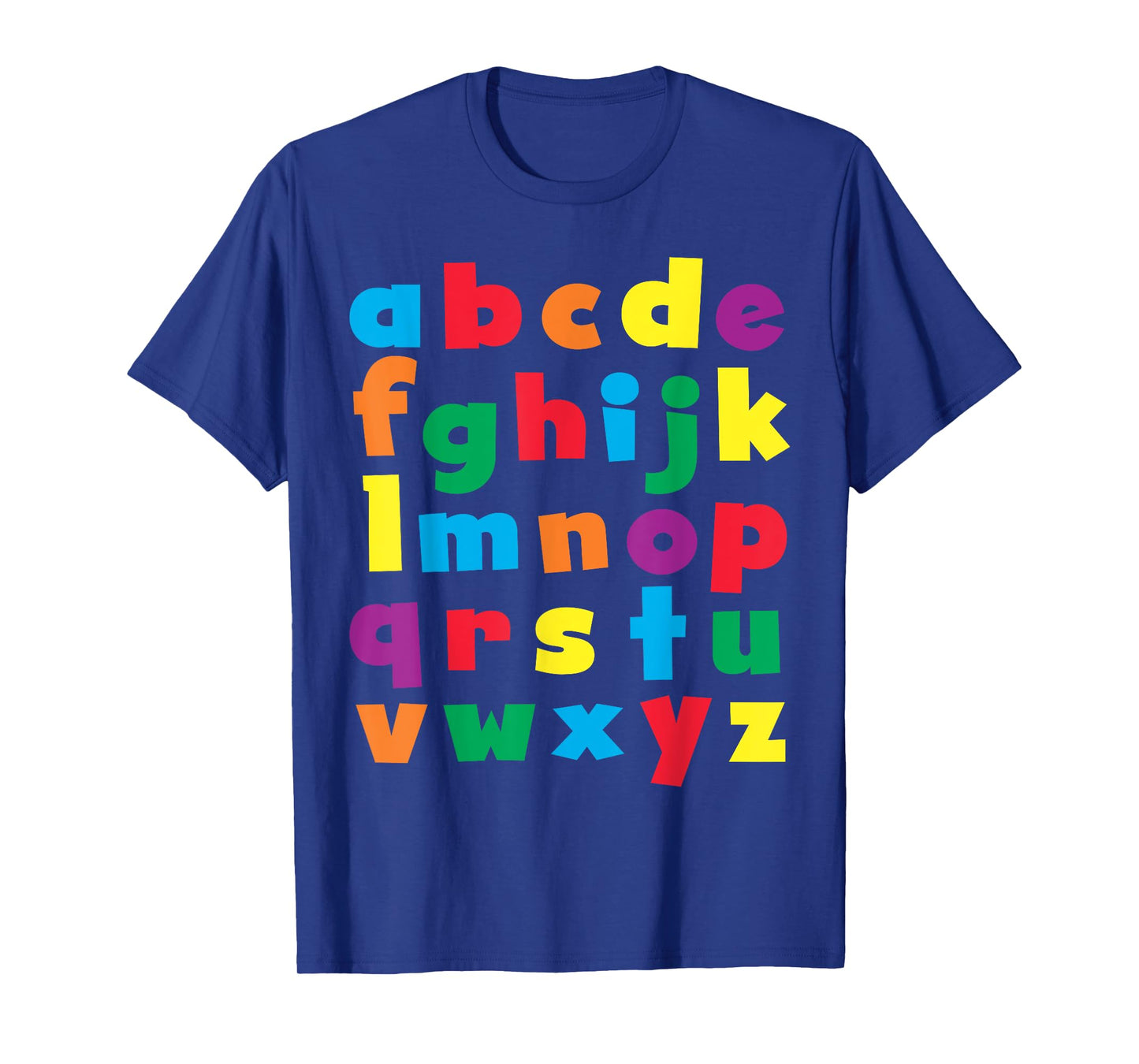 Colorful Letters Alphabet educational ABCs boy girl kids T-Shirt
