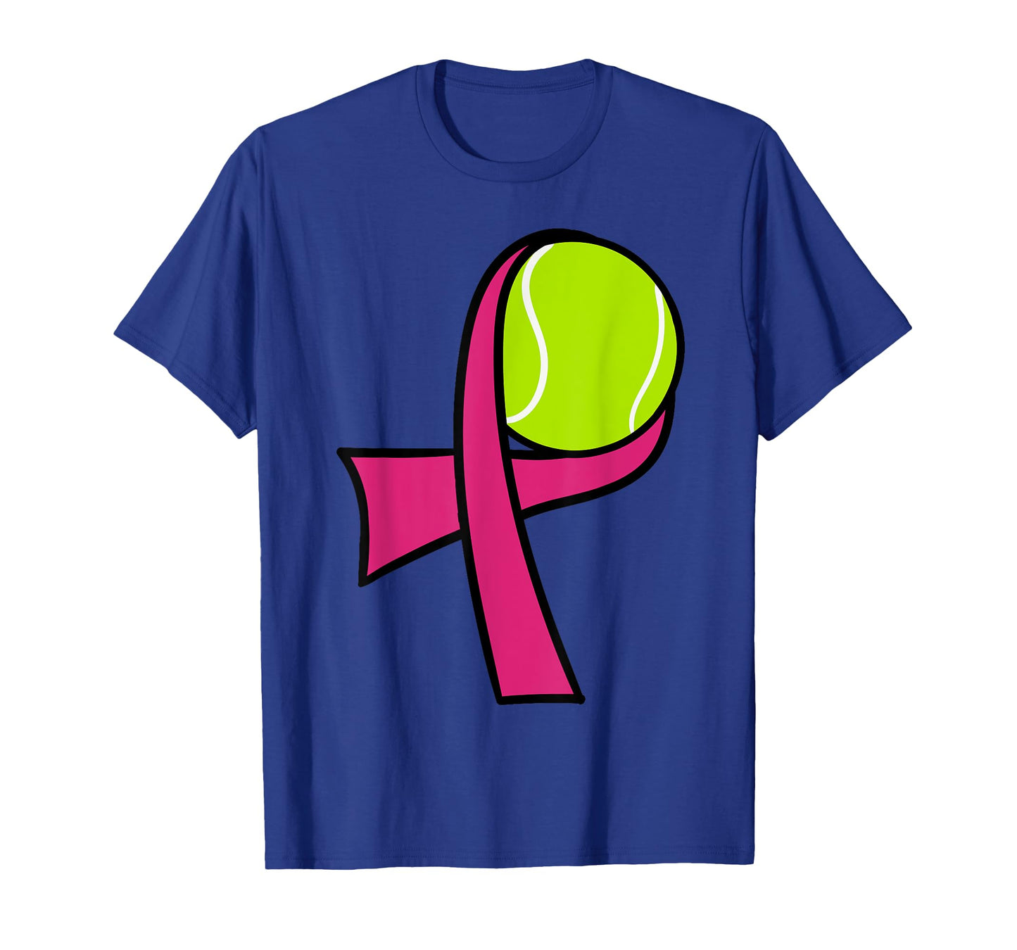 Breast Cancer Tennis Ball Pink Ribbon Mammogram Sport Smash T-Shirt