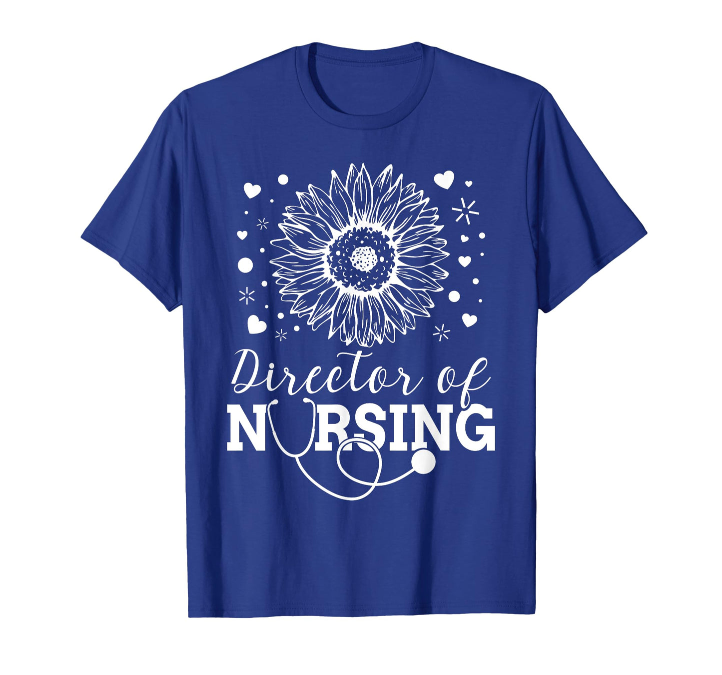 Director of Nursing Sunflower Stethoscope T-Shirt