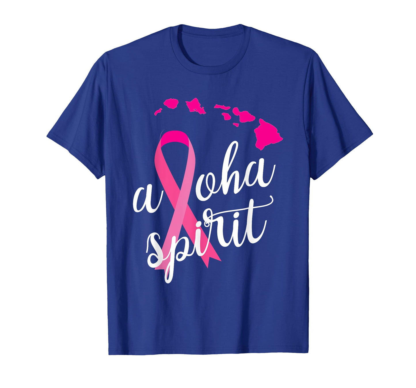 Aloha Spirit Breast Cancer Awareness Hawaii islands T-Shirt