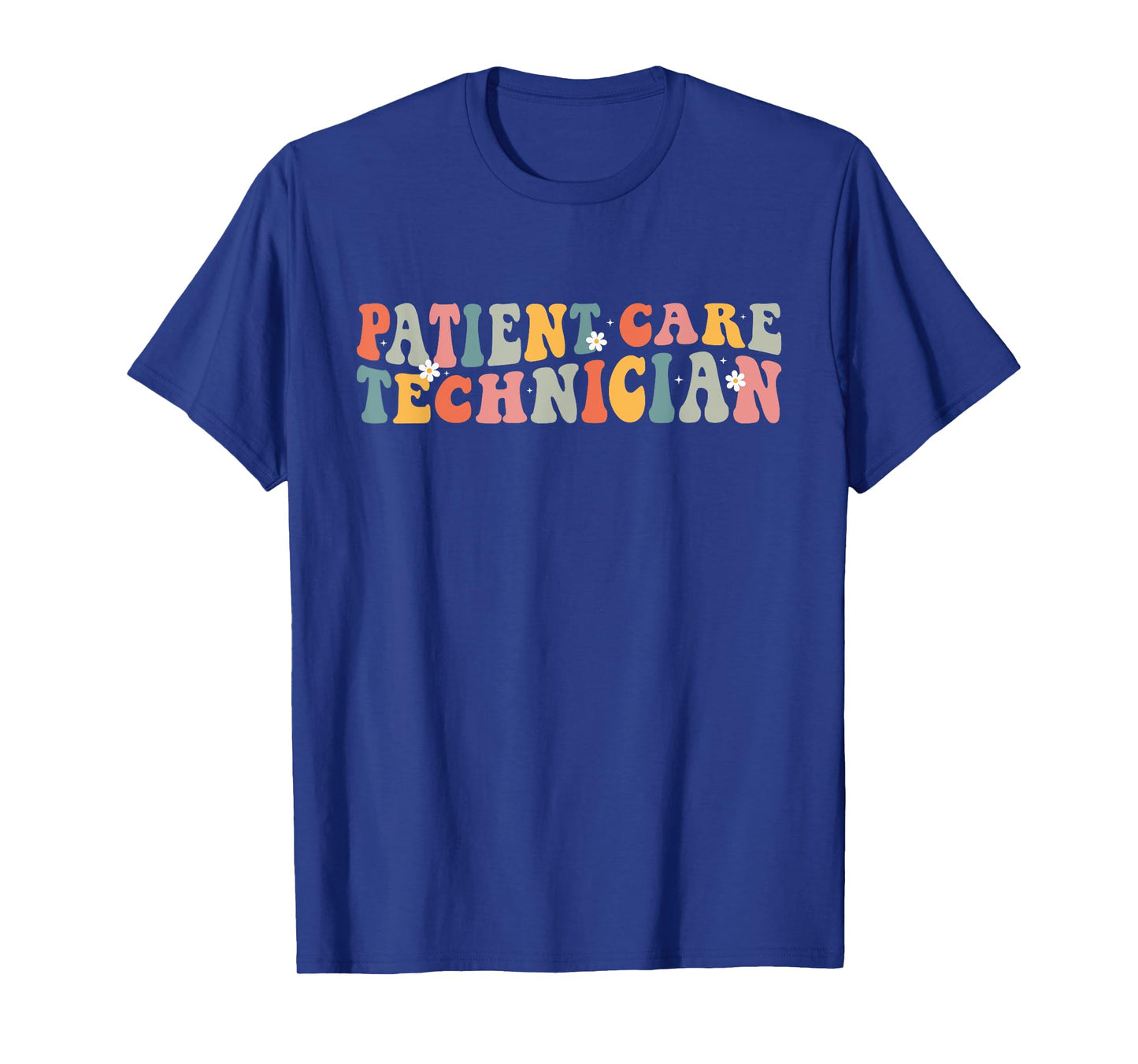 Patient Care Technician PCT Patient Care Tech Retro Groovy T-Shirt
