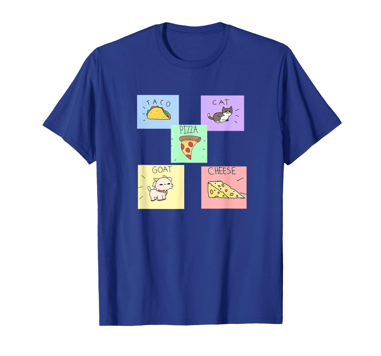 Taco Cat Goat Cheese Pizza Artwork Men Women Kids T-Shirt