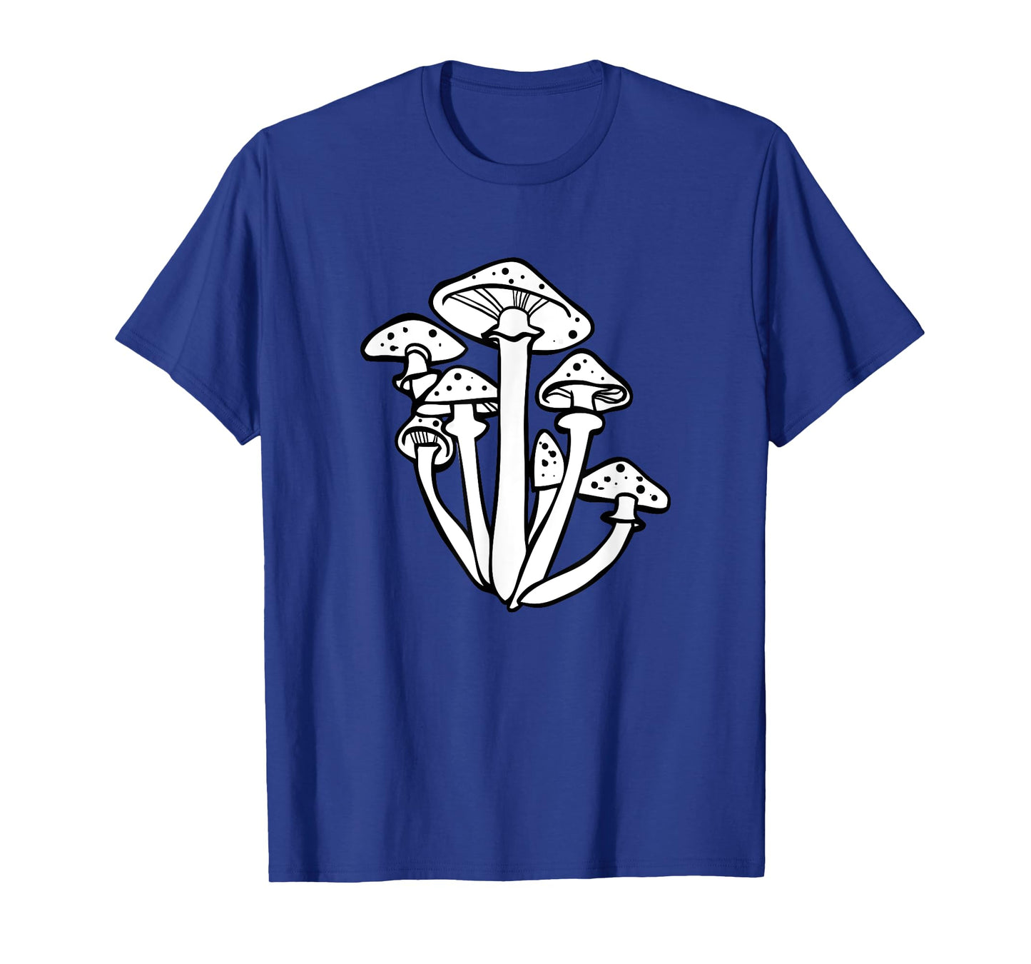 White Mushroom Art Mycologist Gear Mushroom Growers Mycology T-Shirt