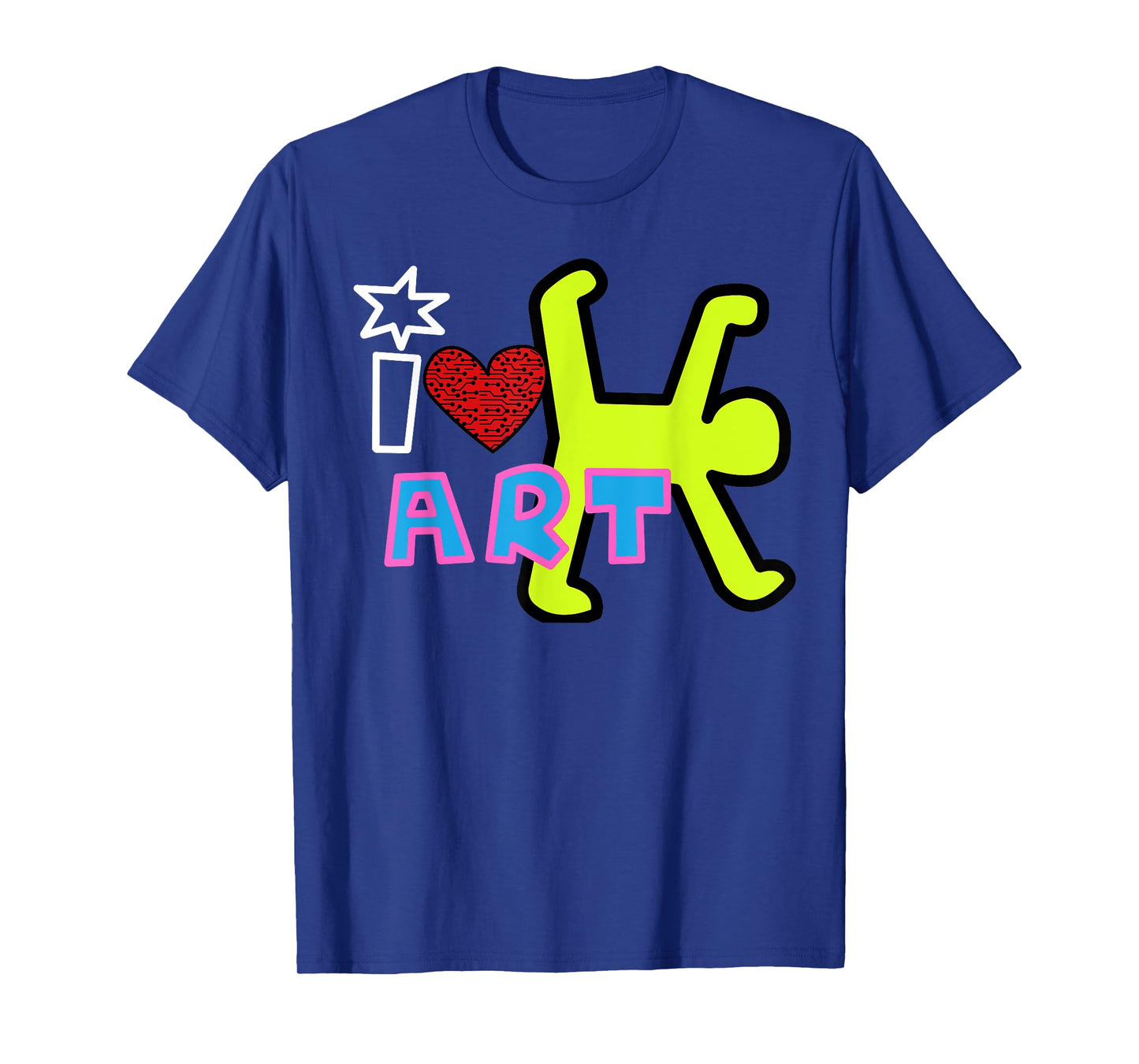 Keith Whimsy Graffiti Art, Cartoon Bright, Bold Artistic T-Shirt