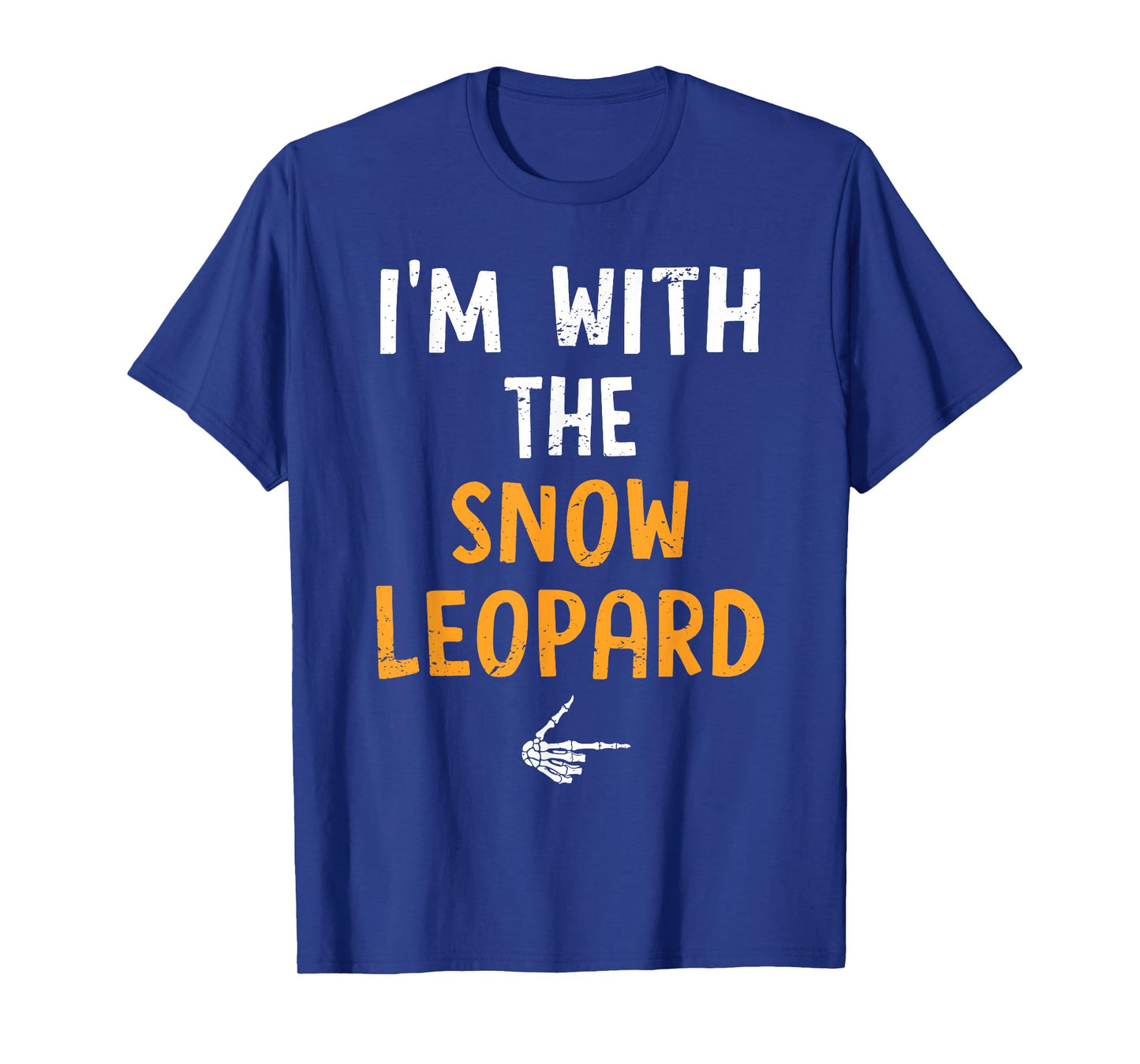 I'm with The Snow Leopard Costume Halloween Matching Couple T-Shirt