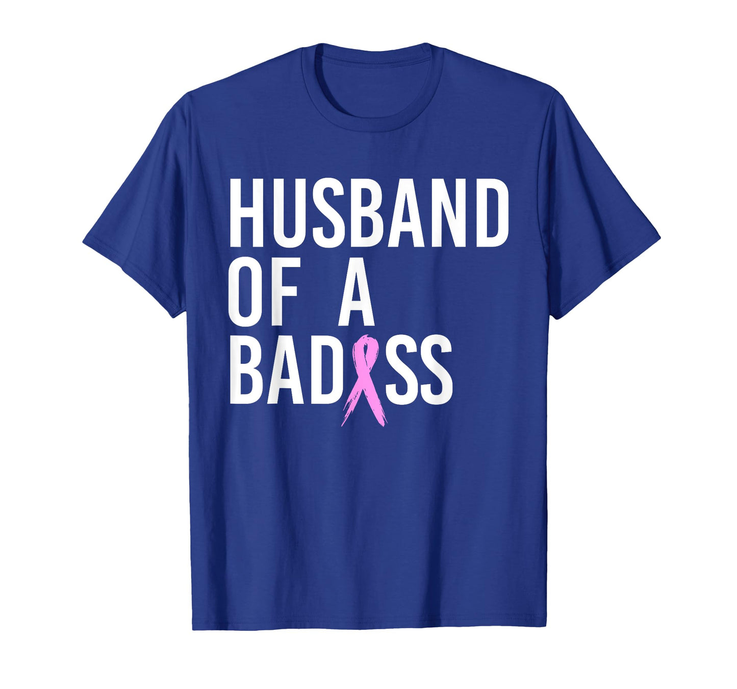 Funny Breast Cancer Husband Design To Support Wife T-Shirt
