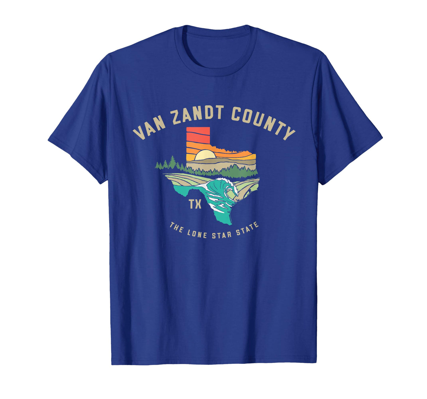 Van Zandt County Texas Outdoors Vintage Nature Design T-Shirt