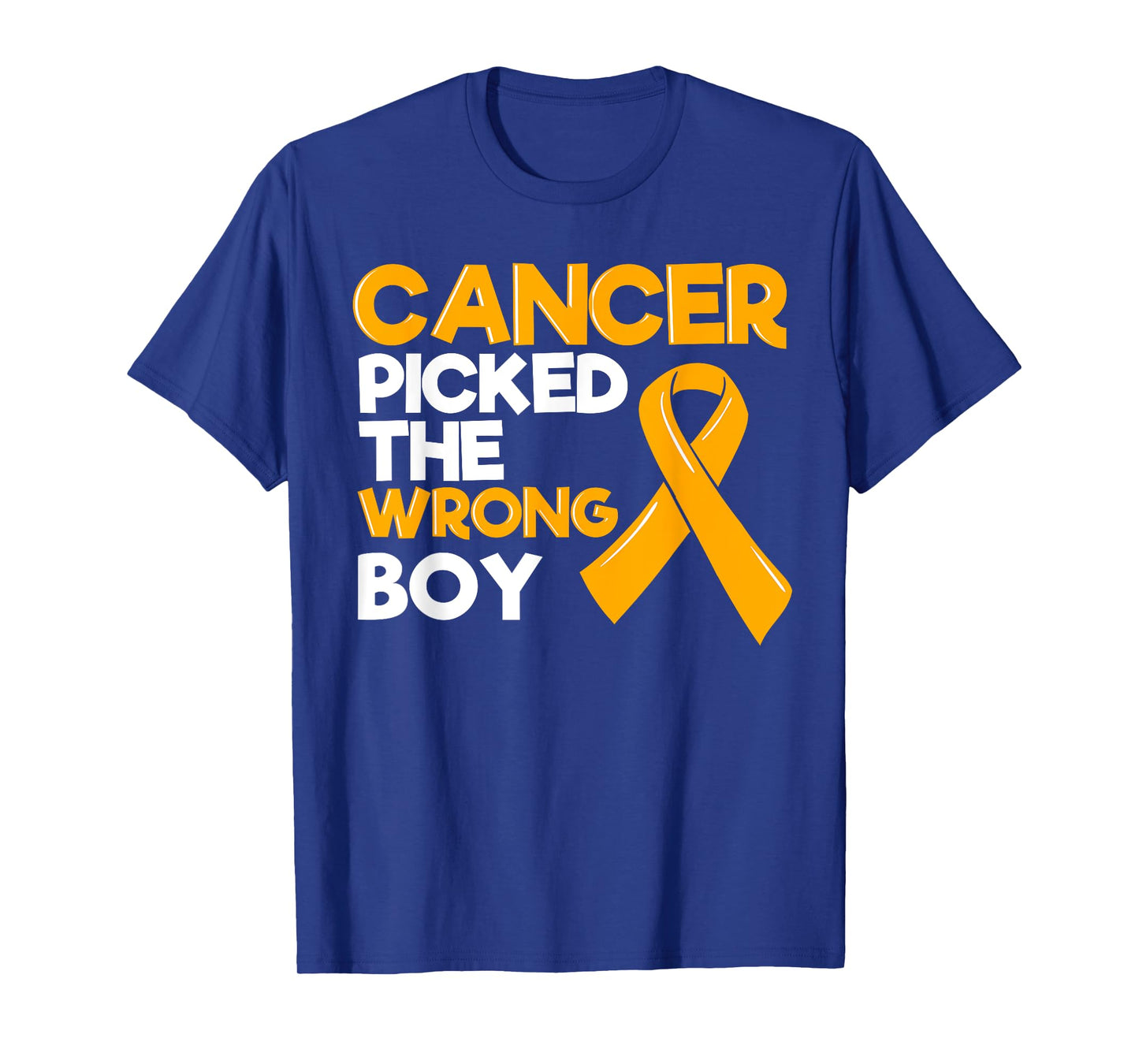 Childhood Cancer Boy Ribbon Tumor Pediatrician Child Gift T-Shirt