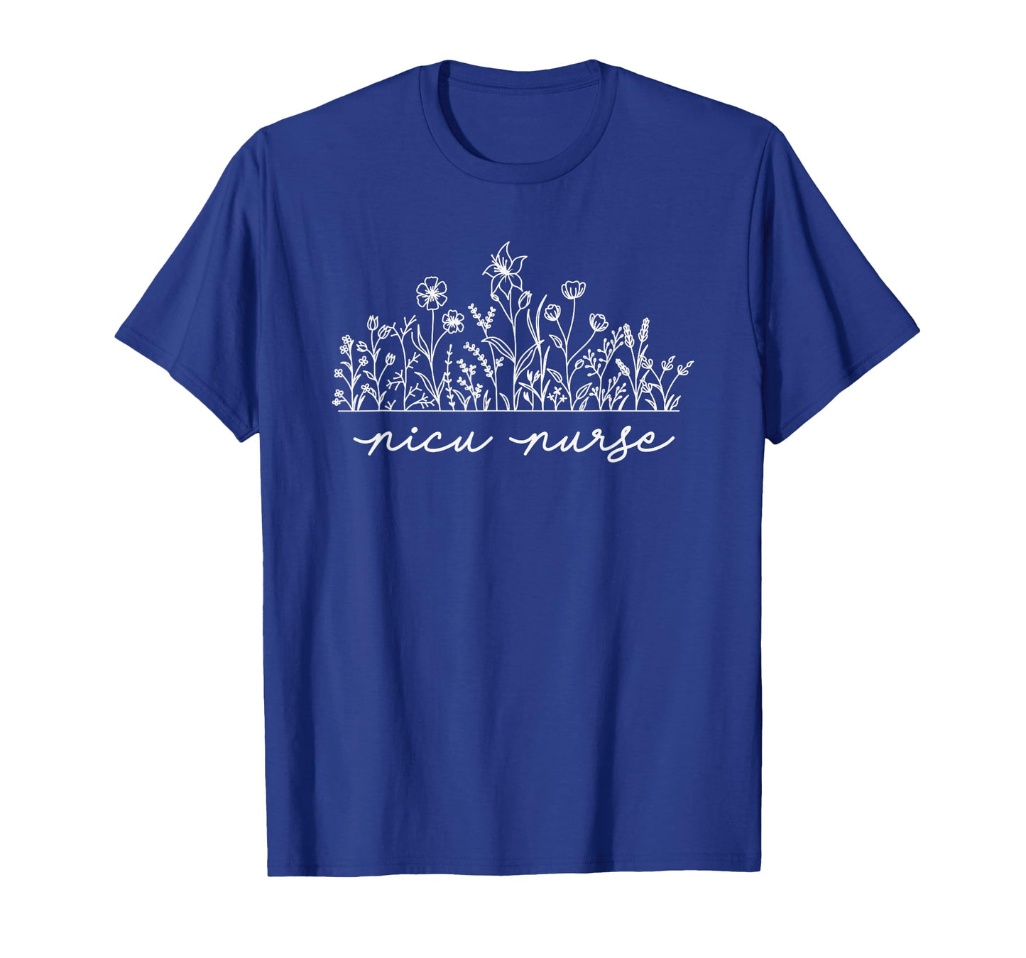 Floral NICU Nurse T-Shirt