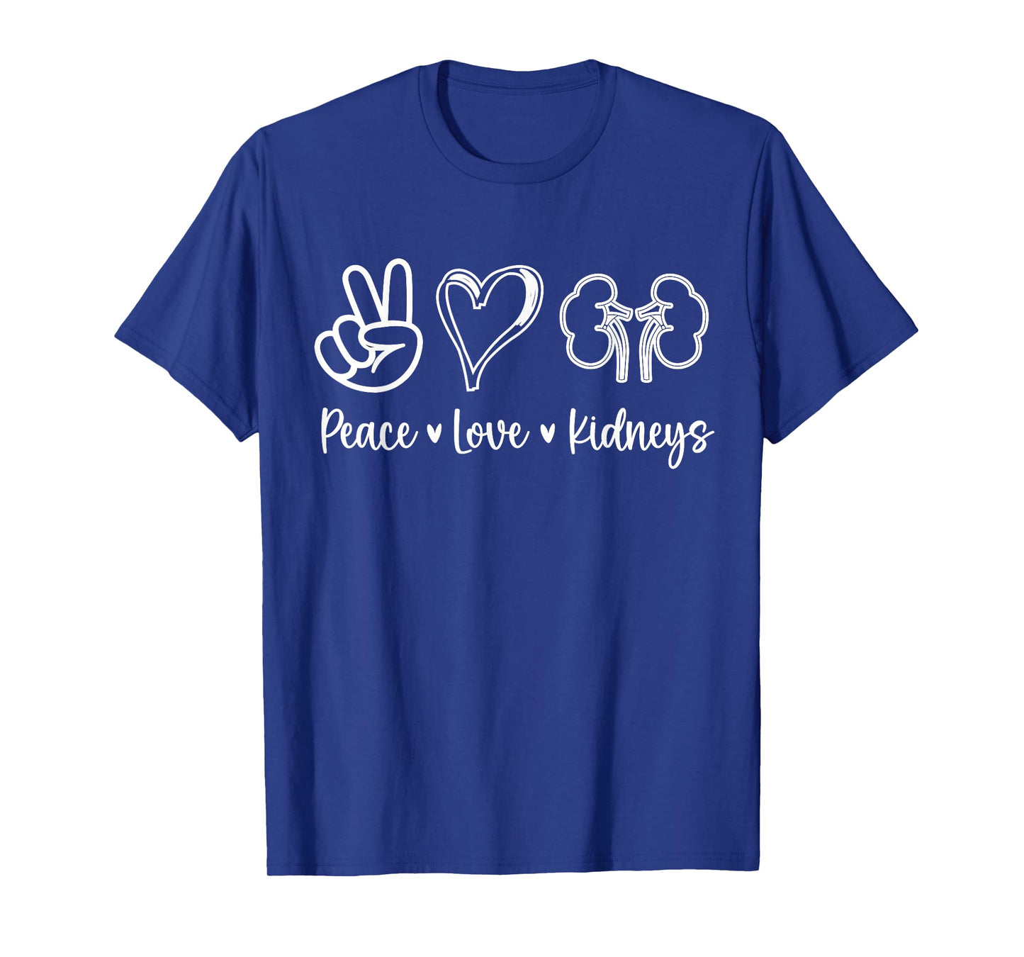 Peace Love Kidneys Leopard Dialysis Nurse Kidney Awareness T-Shirt