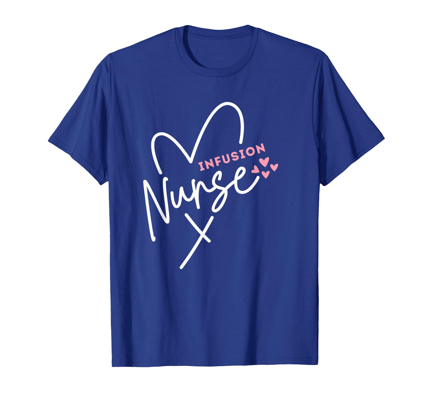 Cute Infusion Nurse Heart Novelty Graphic Gift Group Tee T-Shirt