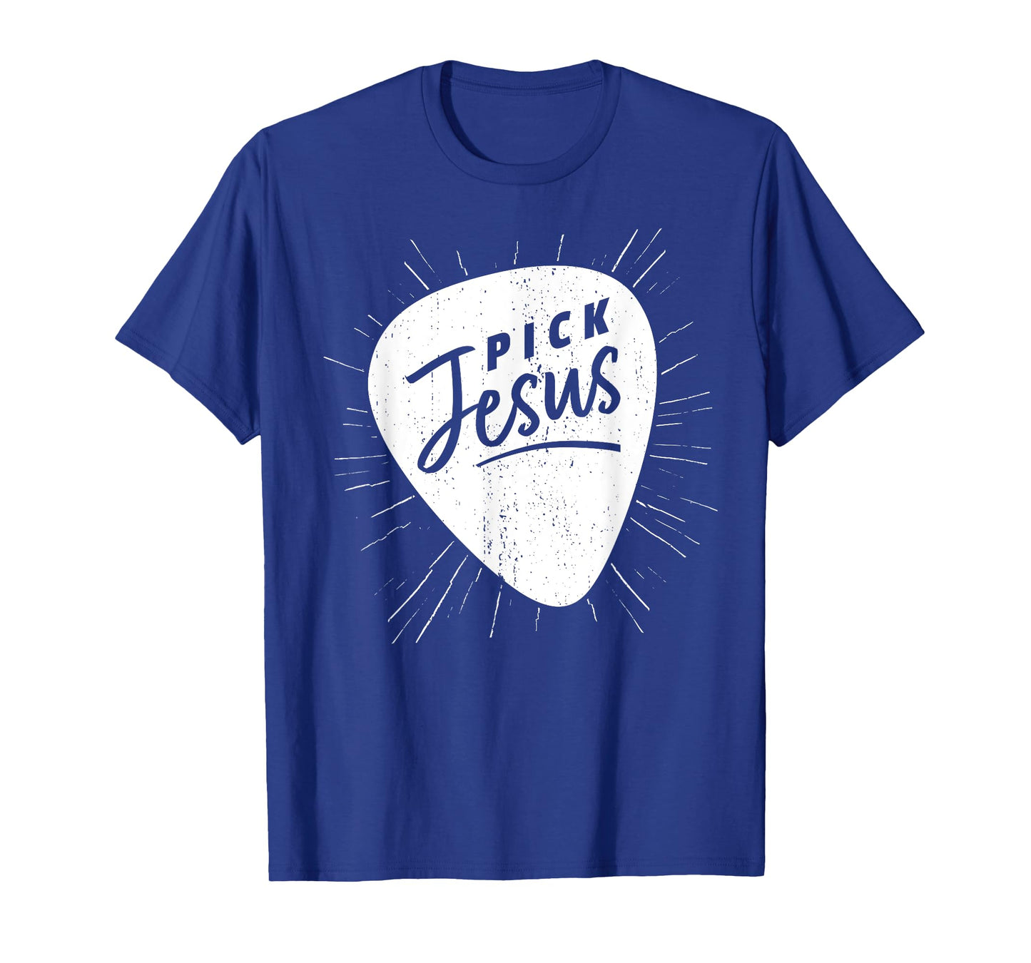 Christian Guitarist Pick Jesus Guitar Player Church Guitar T-Shirt