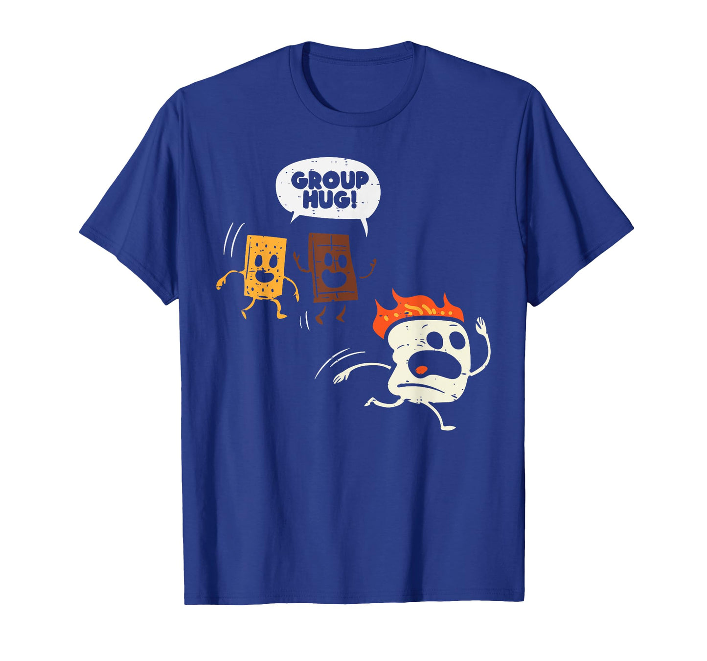 Camping Group Hug Smores Funny Marshmallow Men Women Kids T-Shirt