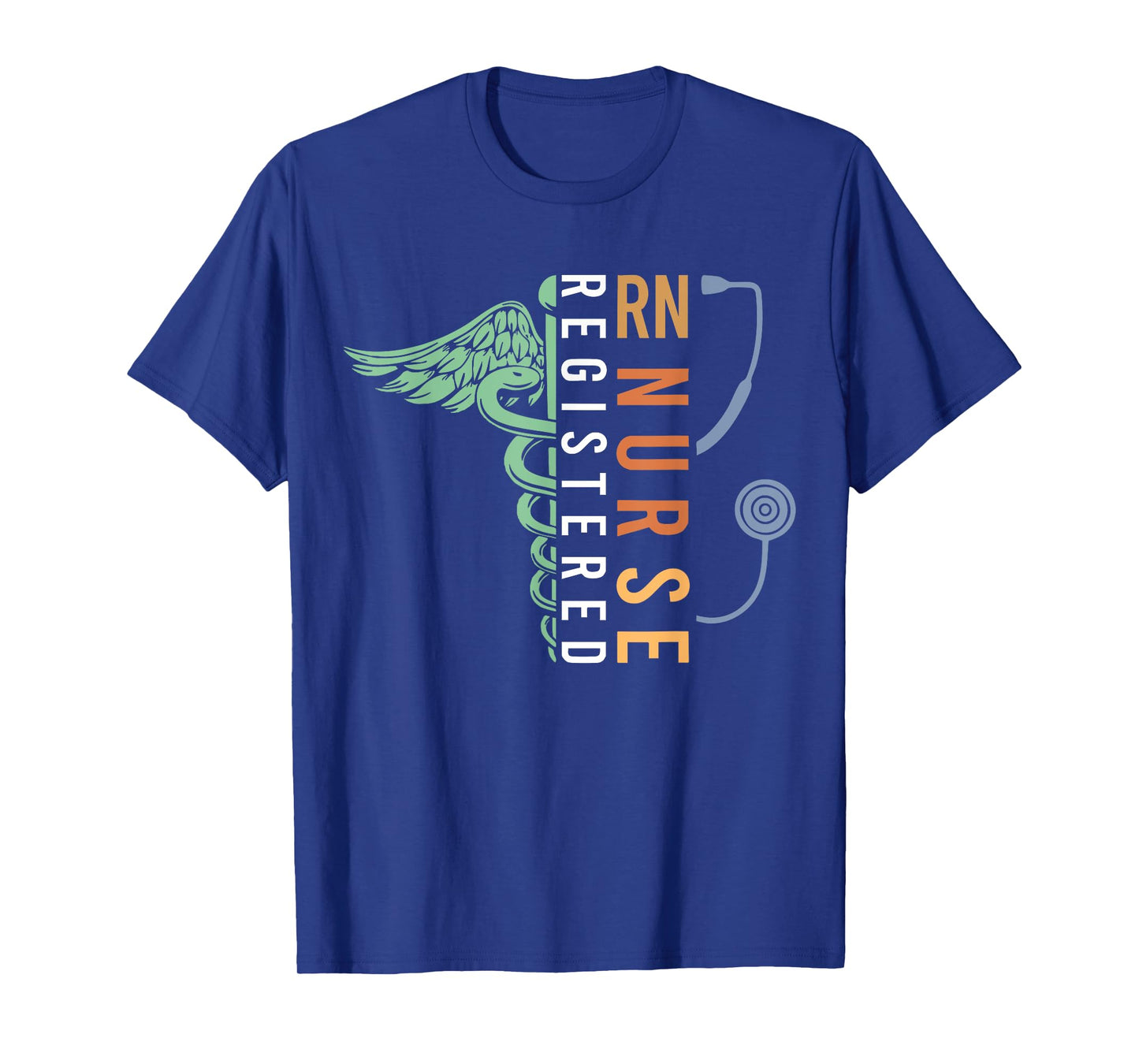 RN Nurse Shirt Registered Nurse Stethoscope Nursing RN T-Shirt