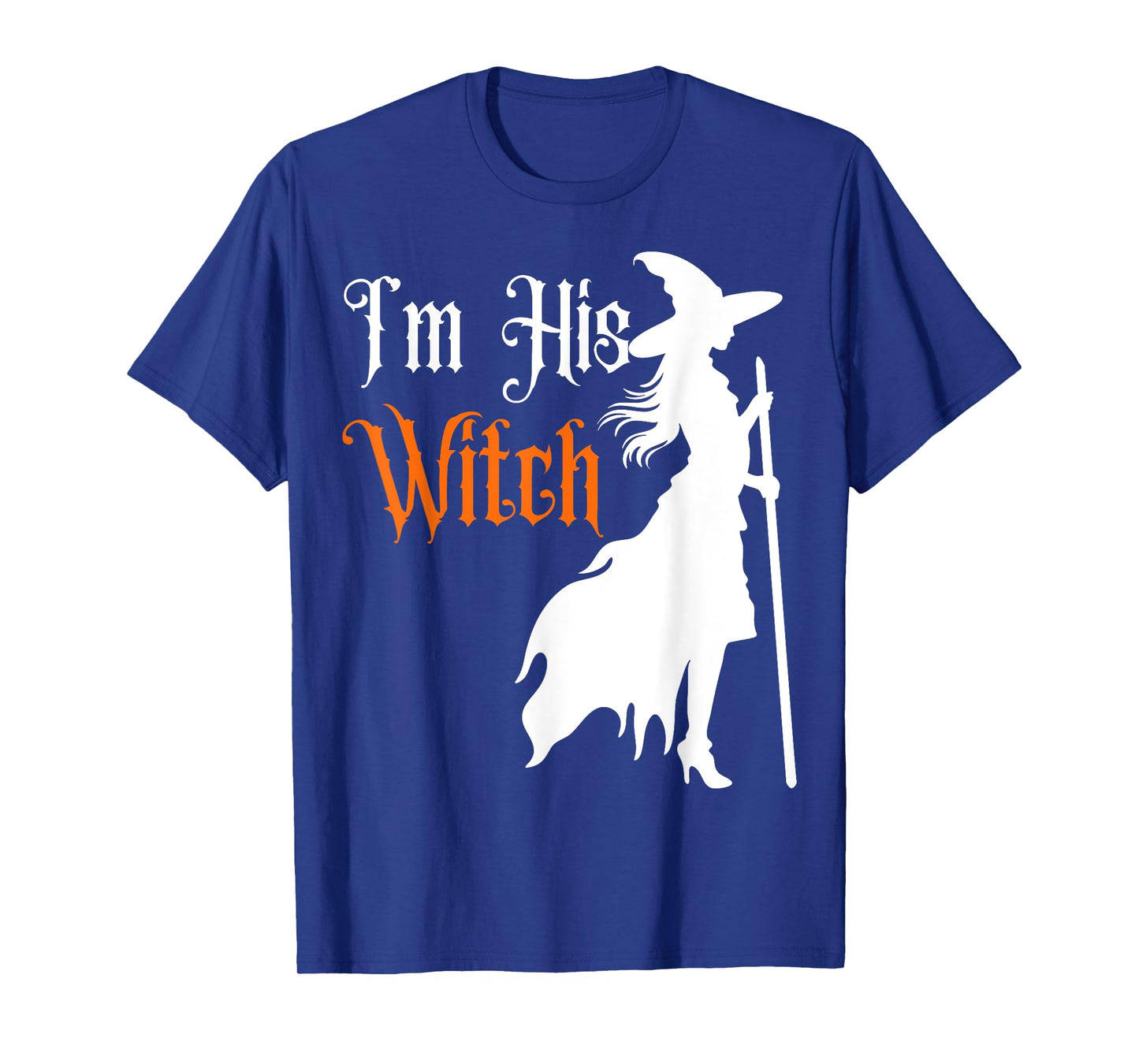 Matching Halloween I'm His Witch /I'm her Boo Couple Costume T-Shirt