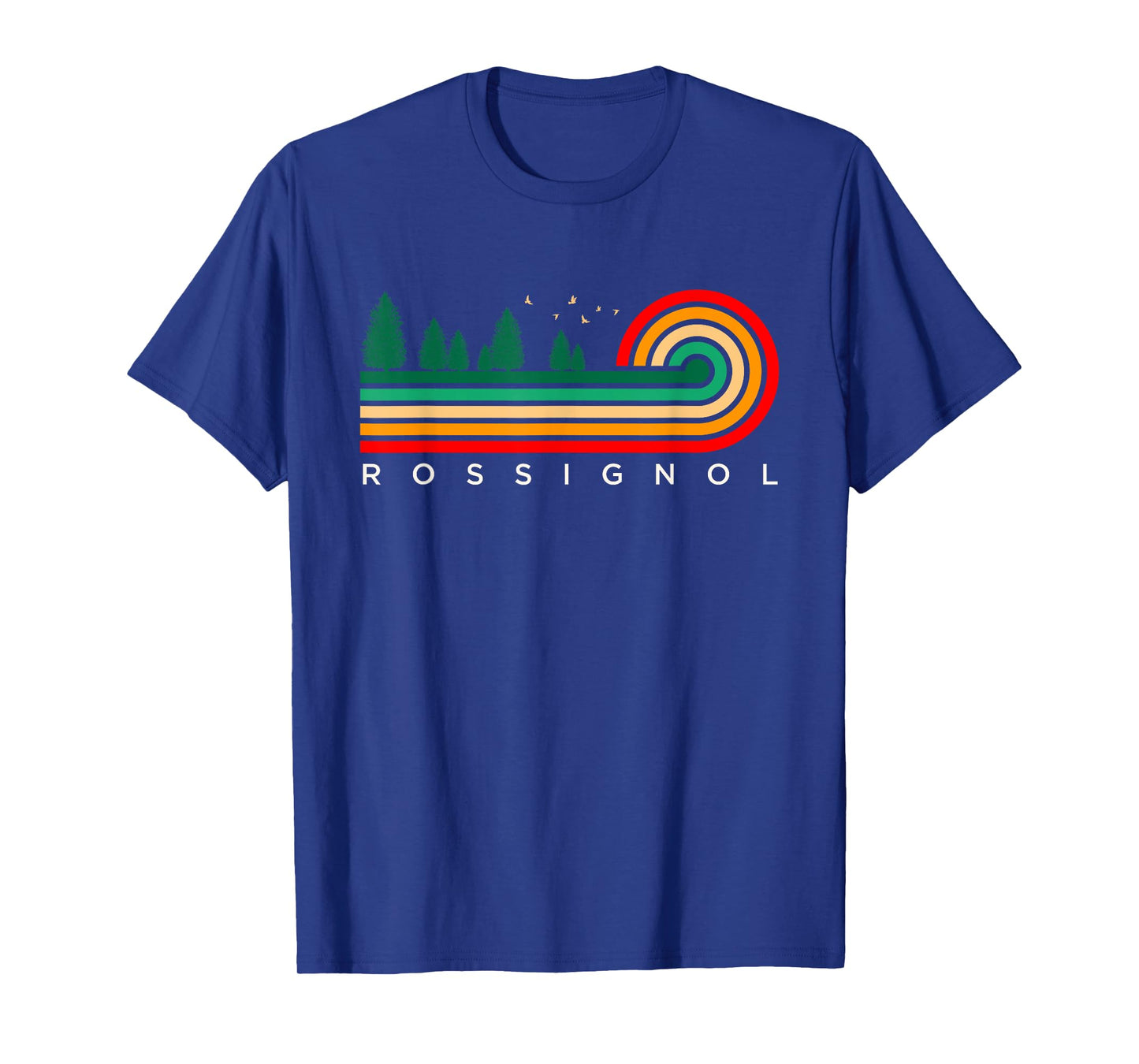 Evergreen Vintage Stripes Rossignol, Louisiana T-Shirt