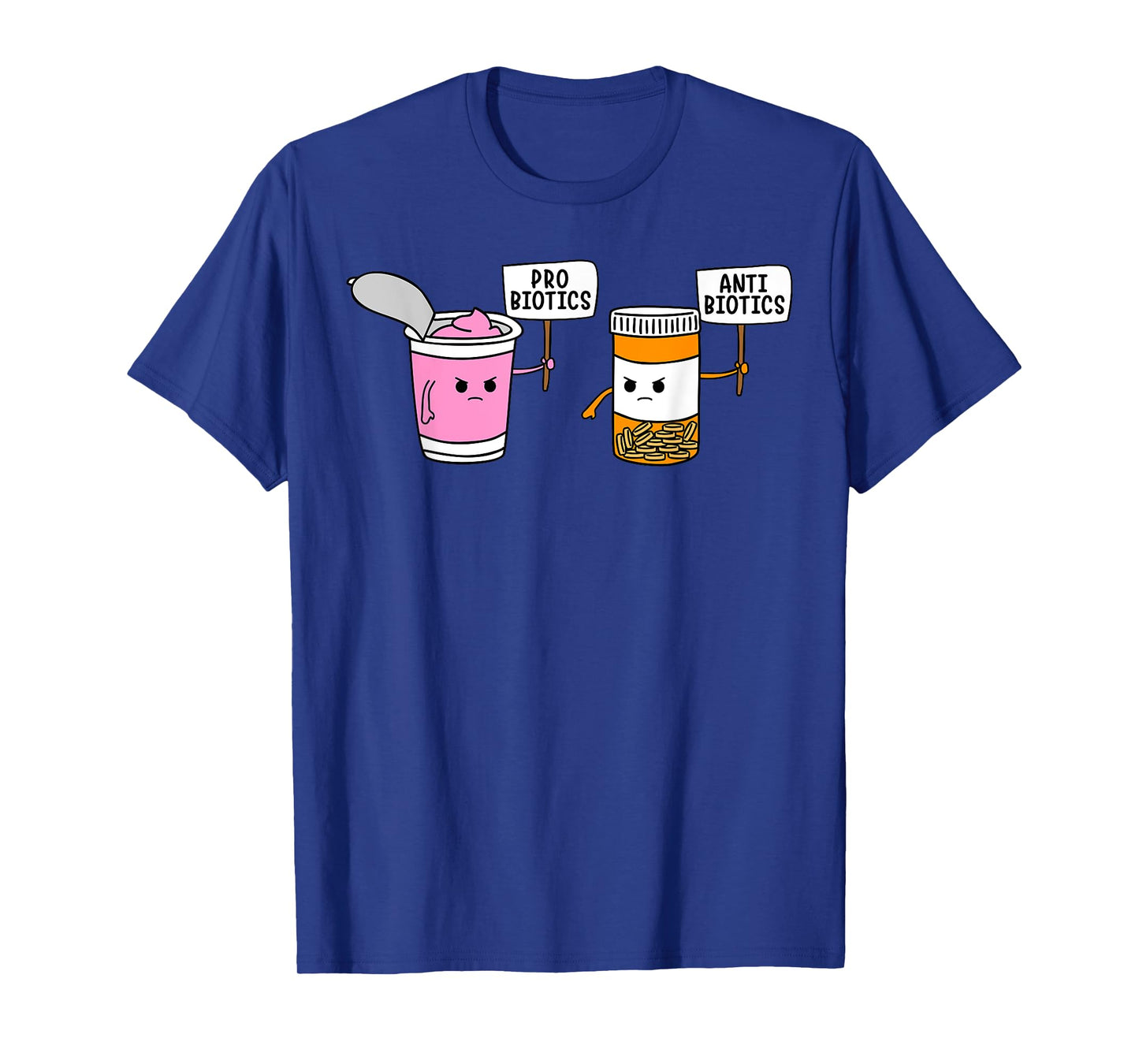 Probiotics Antibiotic Fun Medical Cartoon Pun Shirts T-Shirt