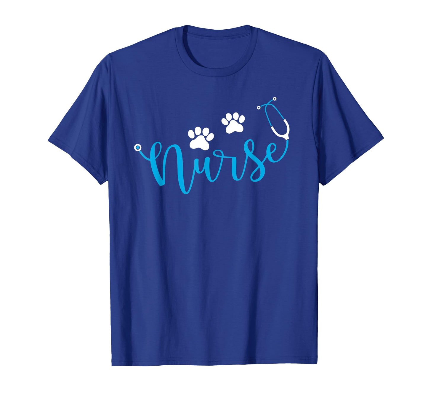 Nurse Dog Paw Print - Nurse and Dog Lover Mom T-Shirt for Men Women Kids