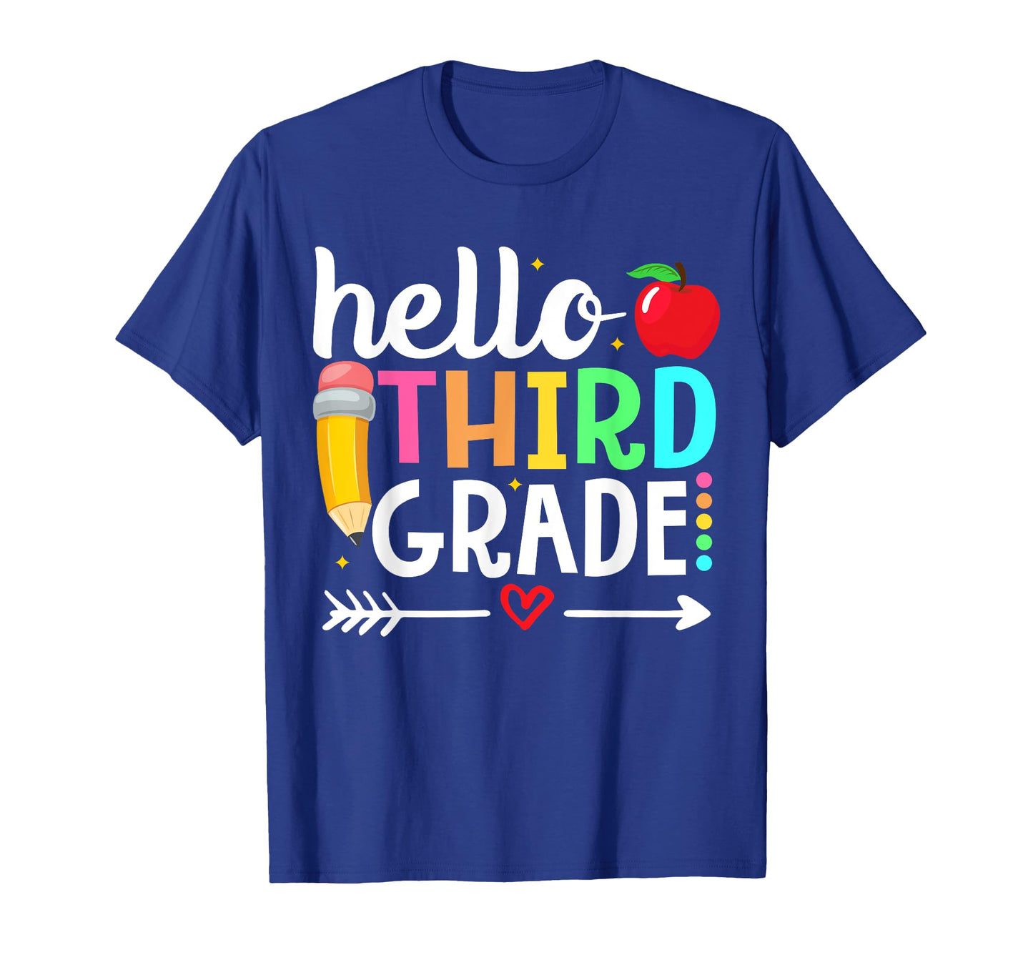 Hello Third Grade Team 3rd Grade Teacher Back to School T-Shirt