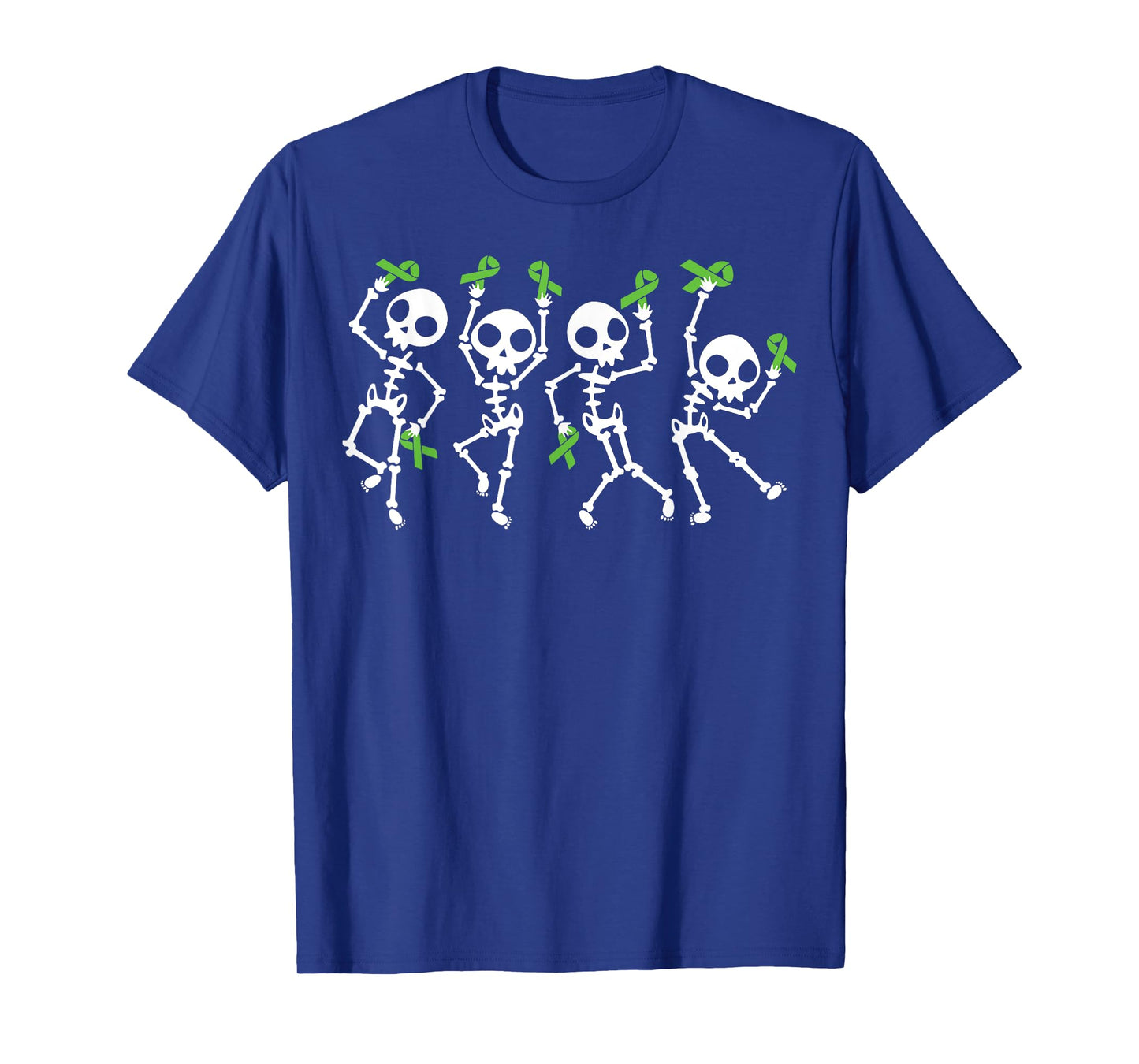 Non-hodgkin Lymphoma Awareness Skeleton Women Men Kids T-Shirt
