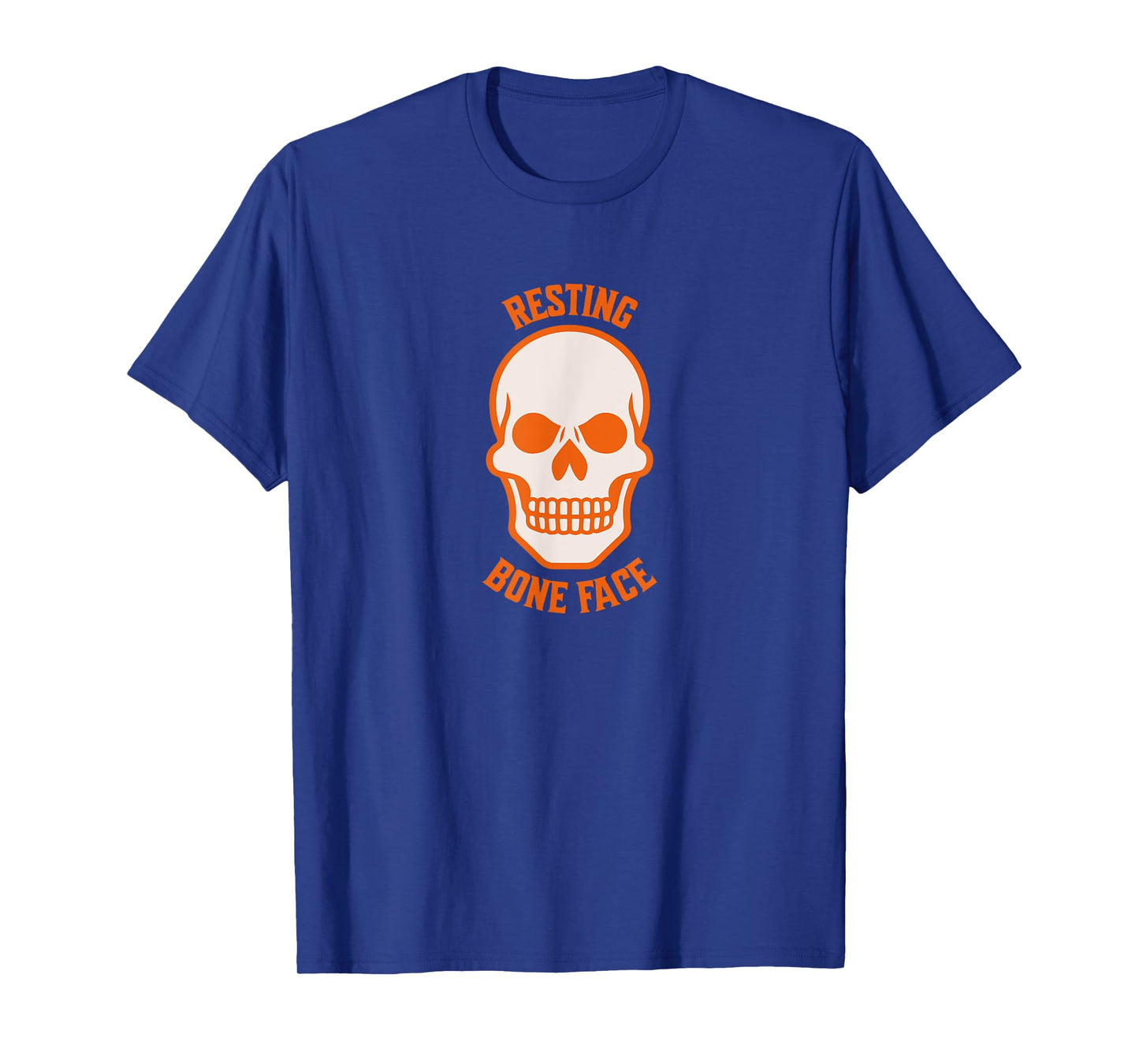 Resting Bone Face Funny Skull Graphic T-Shirt