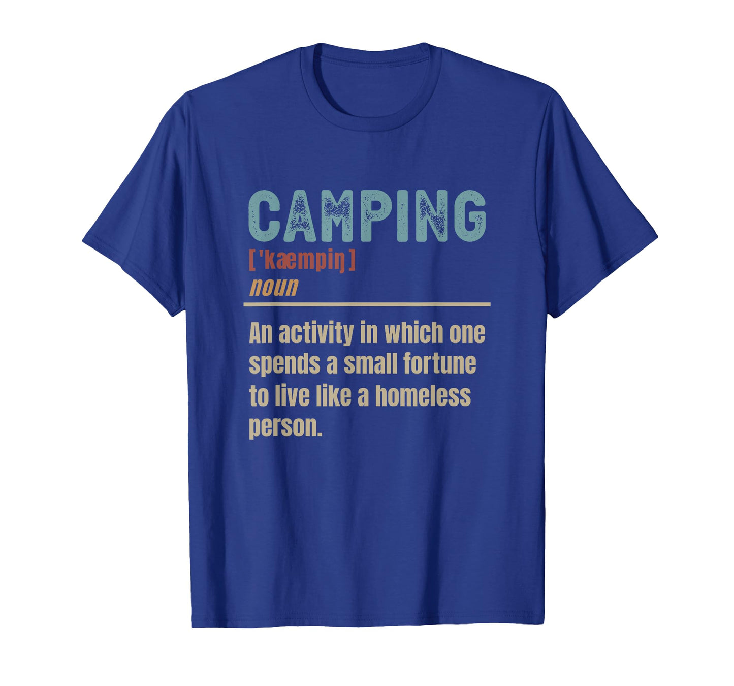 Funny Camping Definition Camper Camp T-Shirt