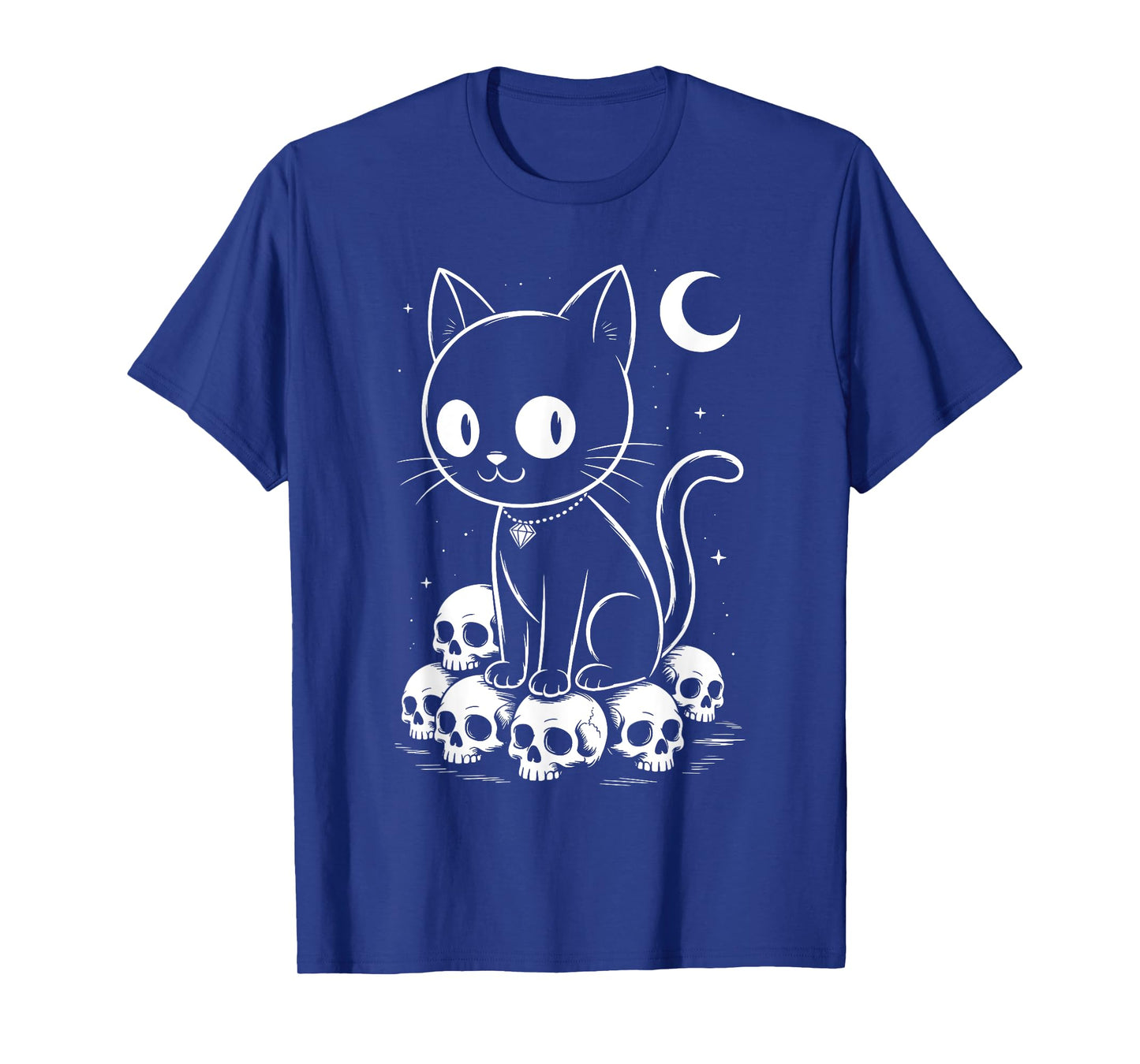 Cat Skulls Creepy Cute Kitty Goth Black Alt Alternative T-Shirt