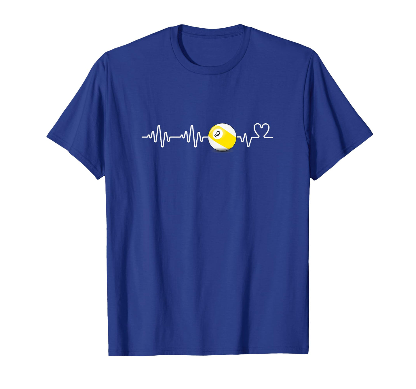 Heartbeat Billiard Nine Ball Funny 9-Ball Player Gift T-Shirt