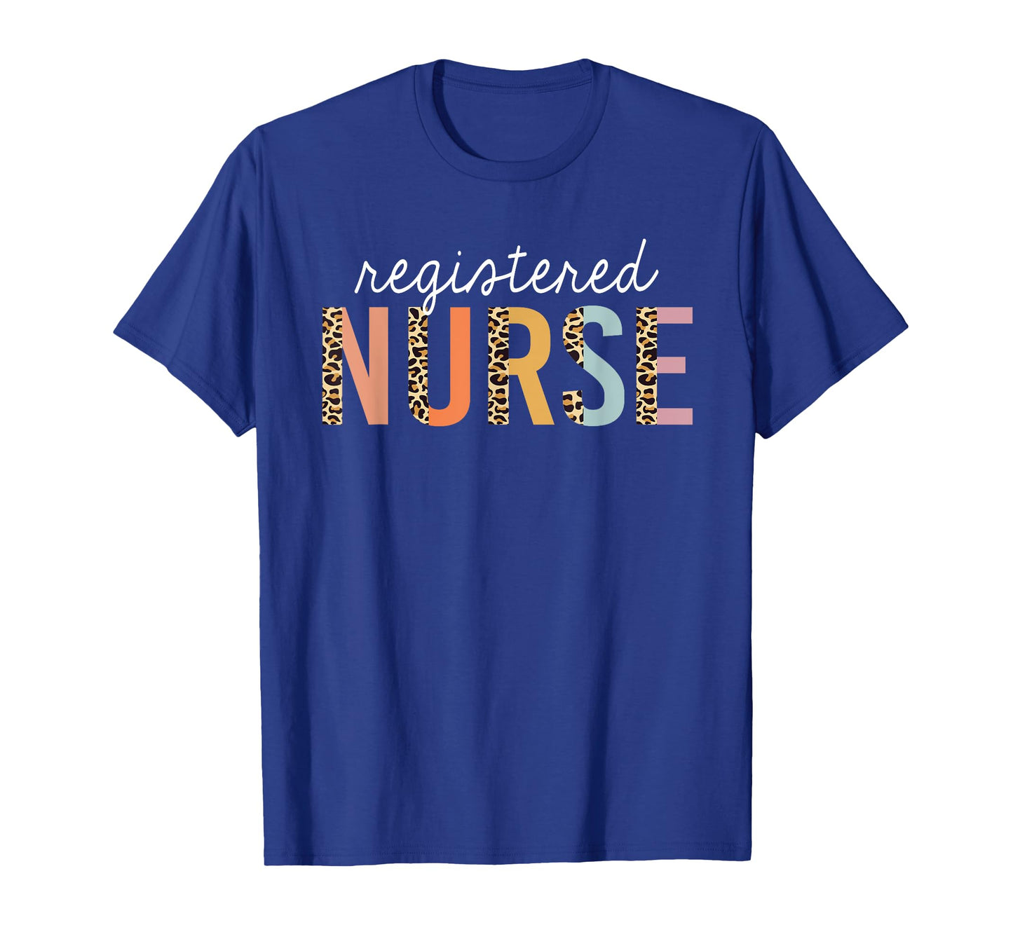 RN Nurse Leopard Print Registered Nurse Nursing School Women T-Shirt