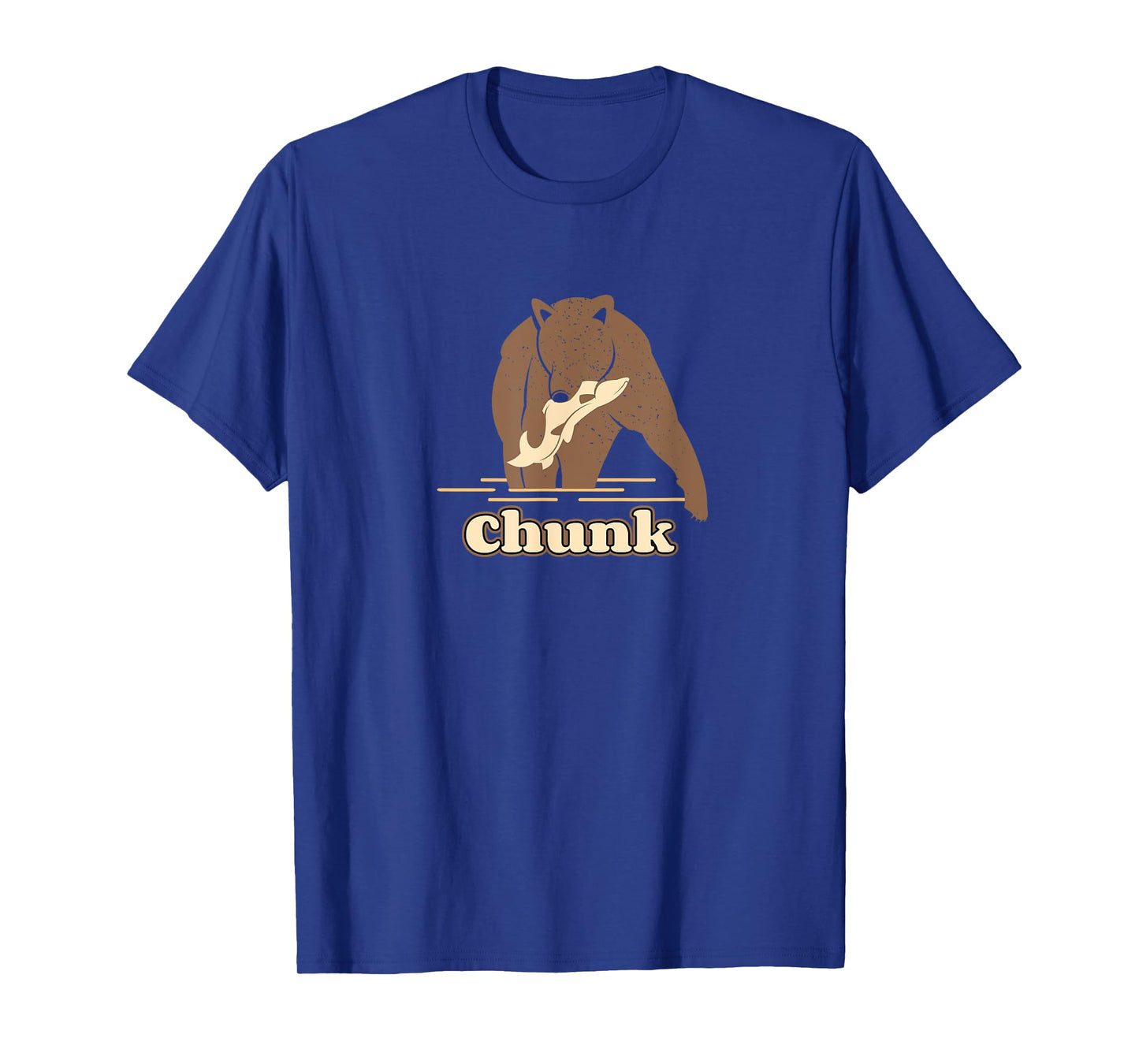 Chunk Fishing Bear fat brown grizzly fan beartober week 2023 T-Shirt