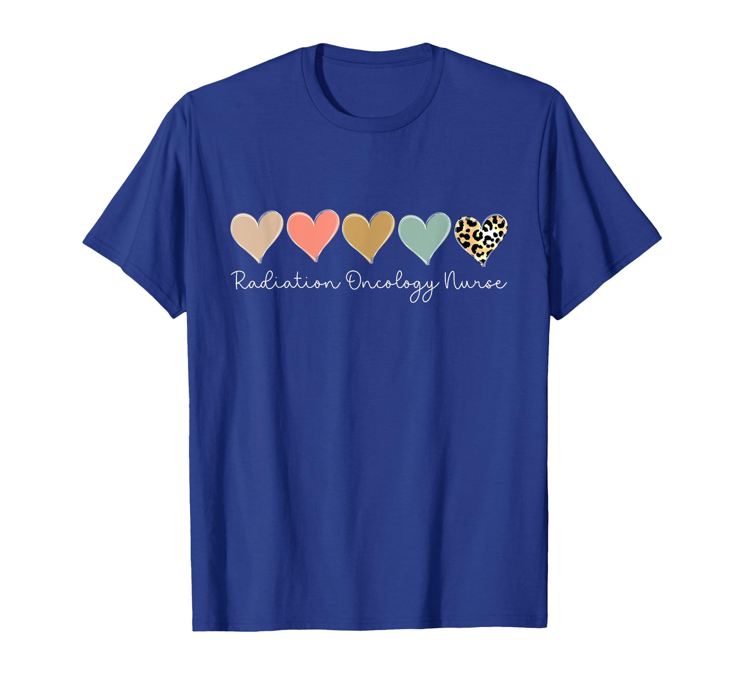 Radiation Oncology Nurse Leopard Heart, valentine's Day T-Shirt