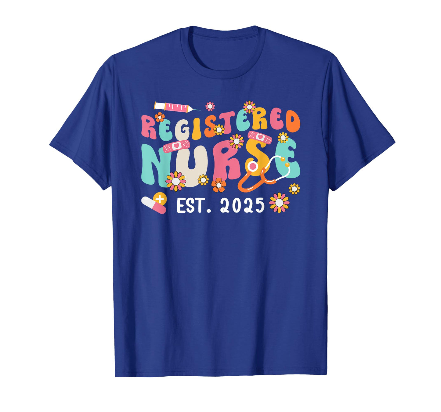 Groovy Registered Nurse 2025 RN Graduation RN Graduate 2025 T-Shirt
