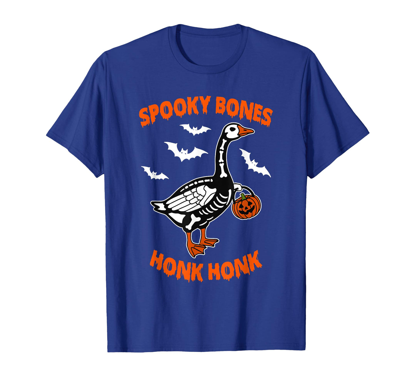 Spooky Bones Honk Honk Funny Goose Skeleton T-Shirt