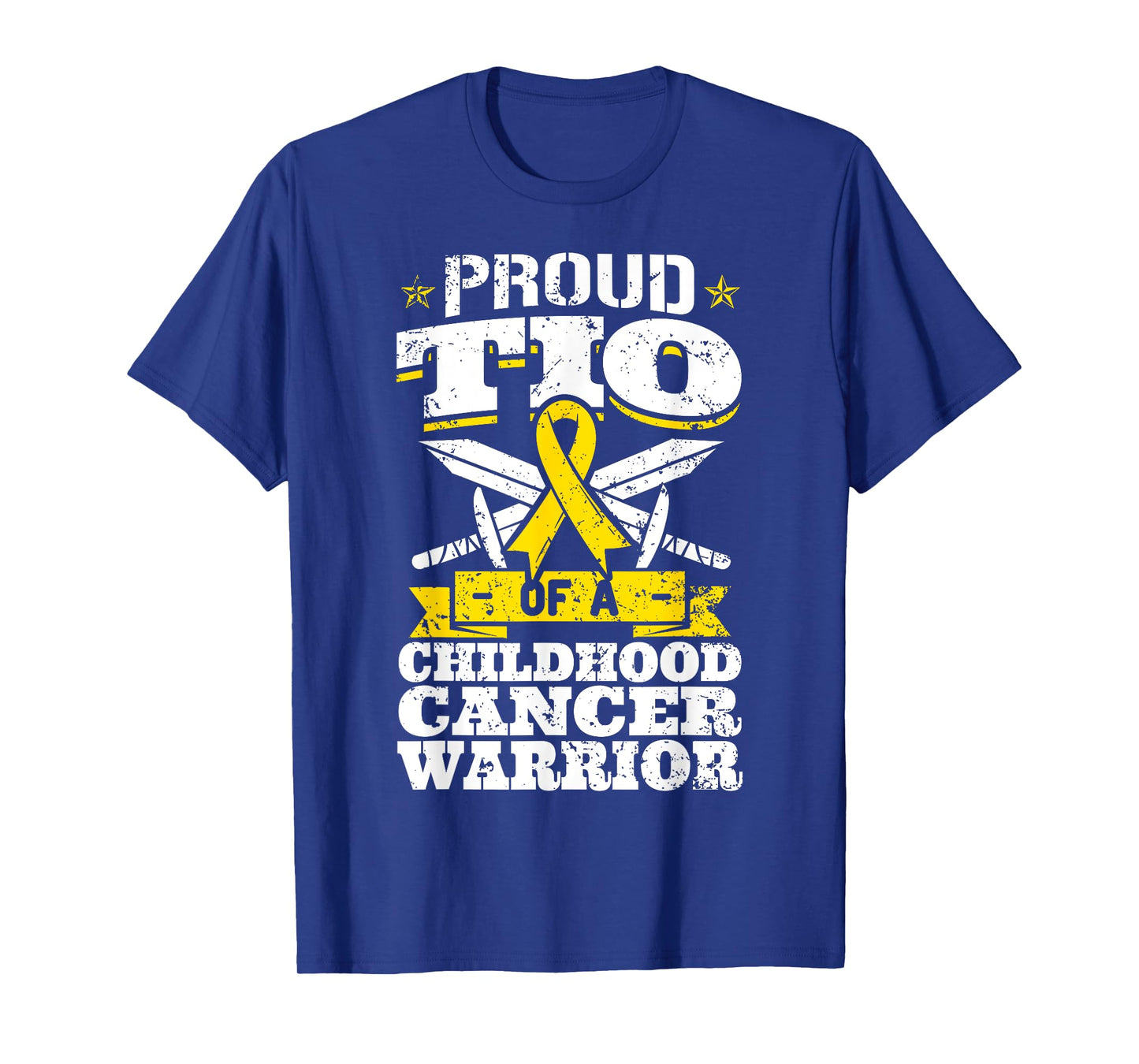 Prou Tio Of A Childhood Cancer Warrior Awareness Uncle T-Shirt