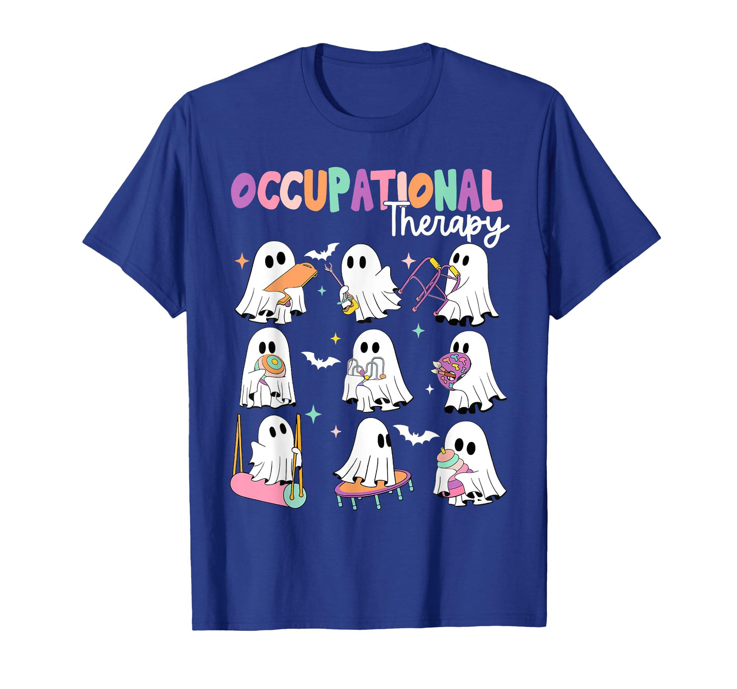OT Occupational Therapy Halloween Retro Ghost OT Halloween T-Shirt
