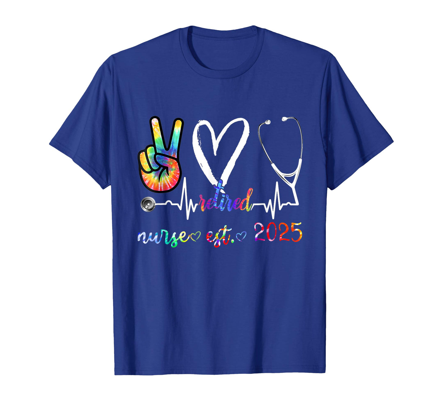 Retirement gifts Nurse 2025 Nursing Retired Nurse 25 Tie Dye T-Shirt