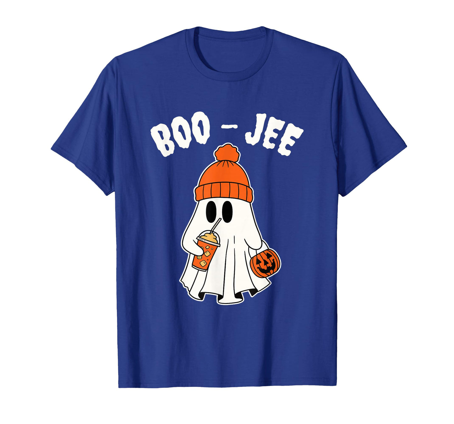 Funny Boo-JEE Creepy Ghost Halloween Pumpkin Spooky Season T-Shirt