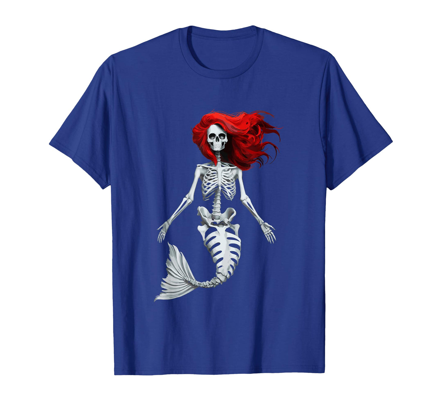 Skeleton Mermaid Halloween T-Shirt