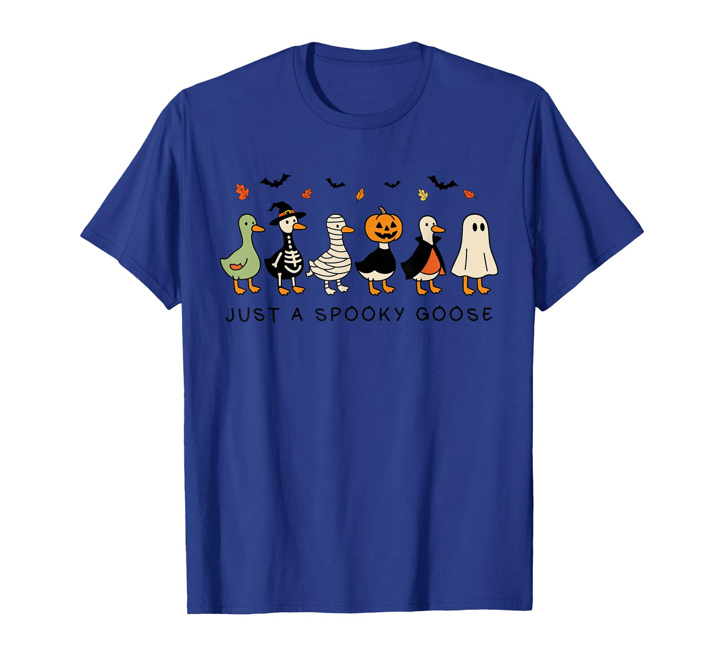 Just A Spooky Goose Halloween Silly Goose Funny Halloween T-Shirt