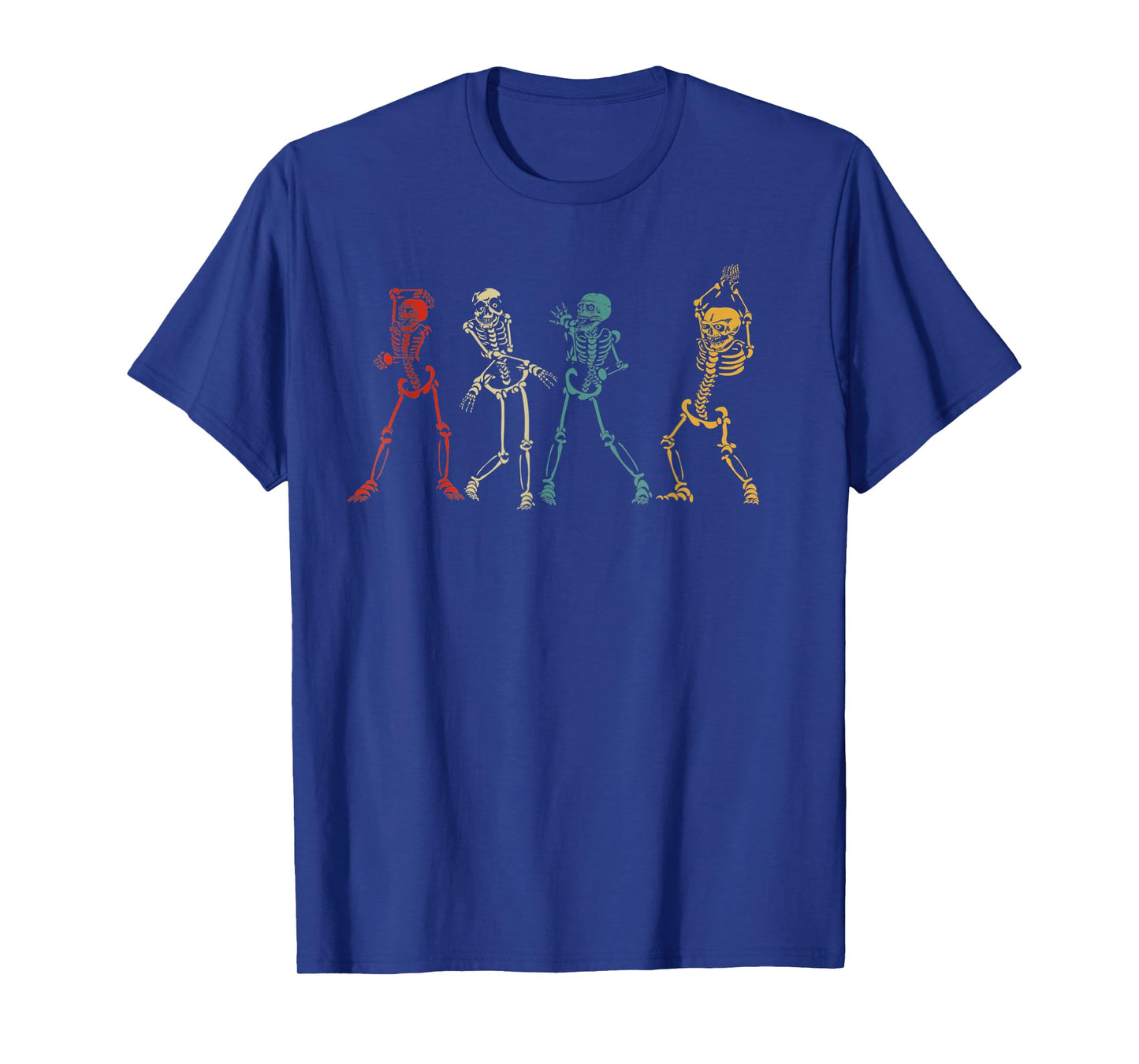 Halloween Dancing Skeletons Have a Spooky Day Funny Retro T-Shirt