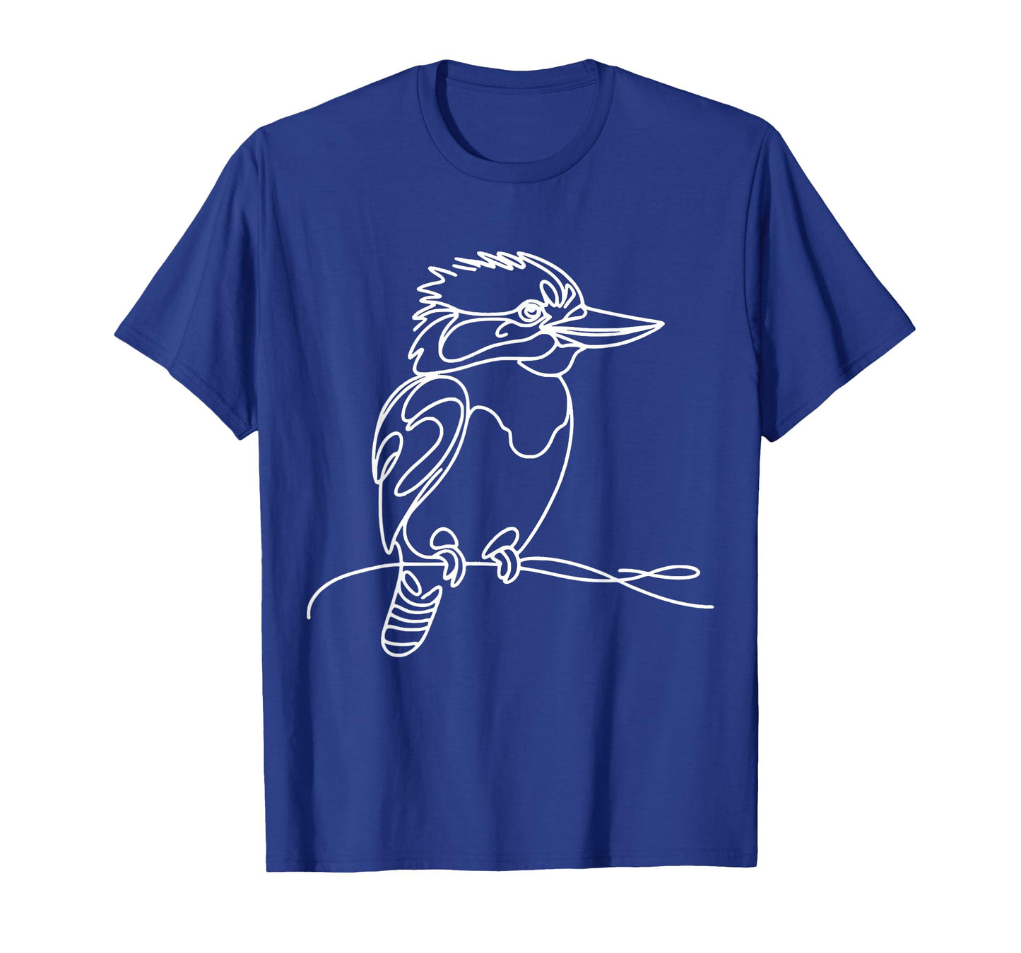 Line Art Bird Ornithologist Kookaburra T-Shirt