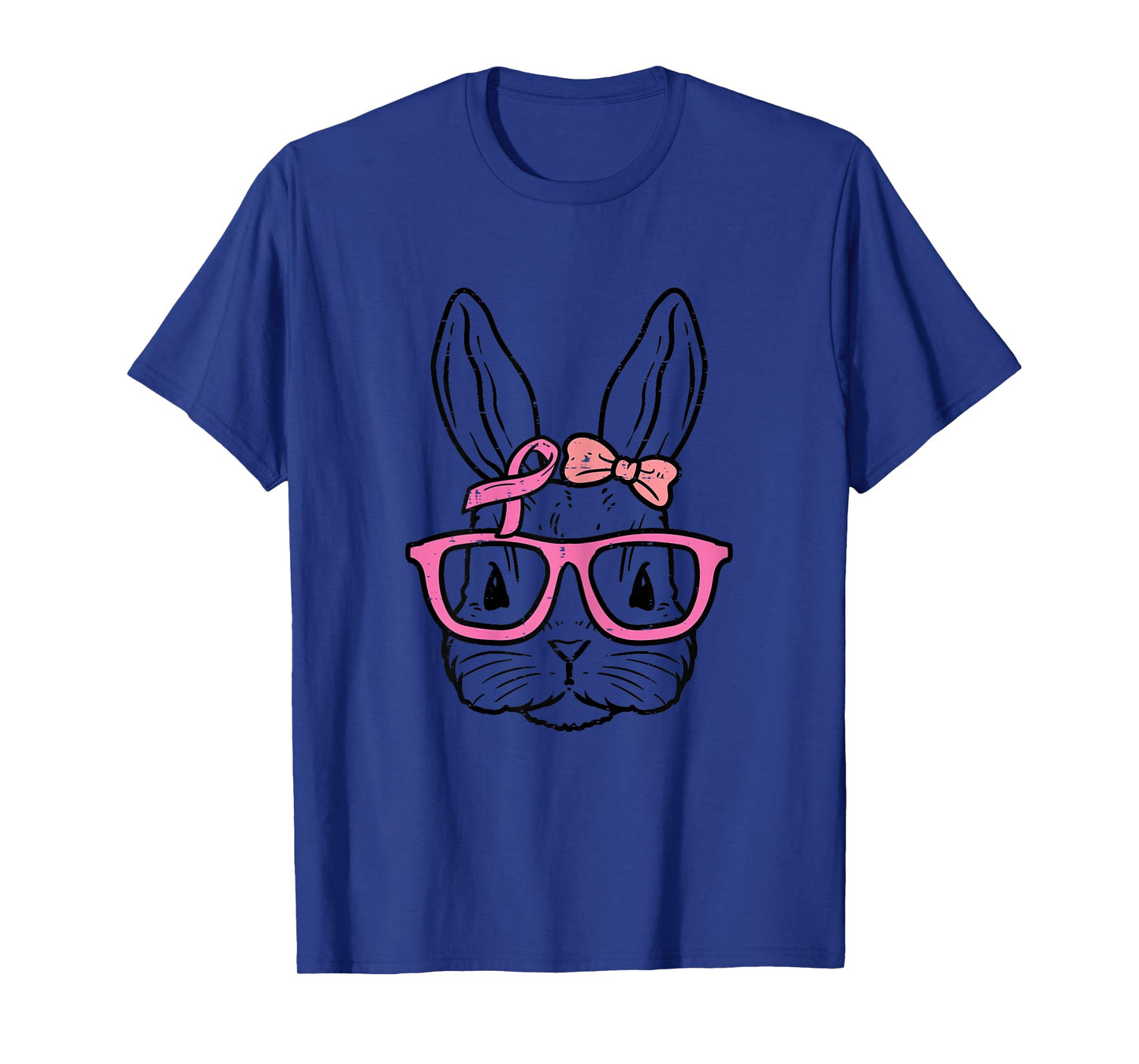 Pink Bunny Rabbit Fighting Breast Cancer Awareness Women T-Shirt