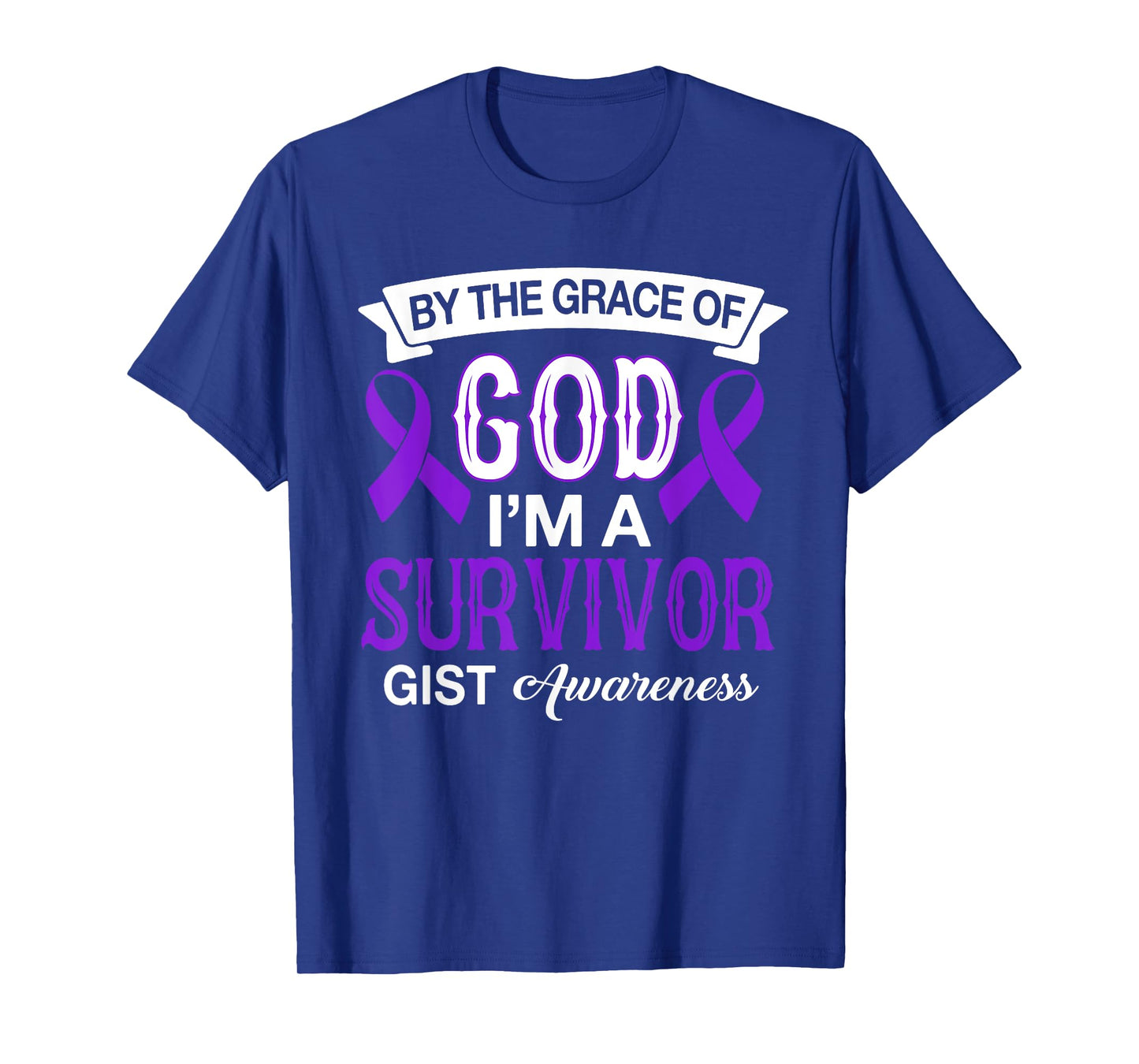 I’m A Survivor GIST Awareness Believe God Purple Ribbon Gift T-Shirt